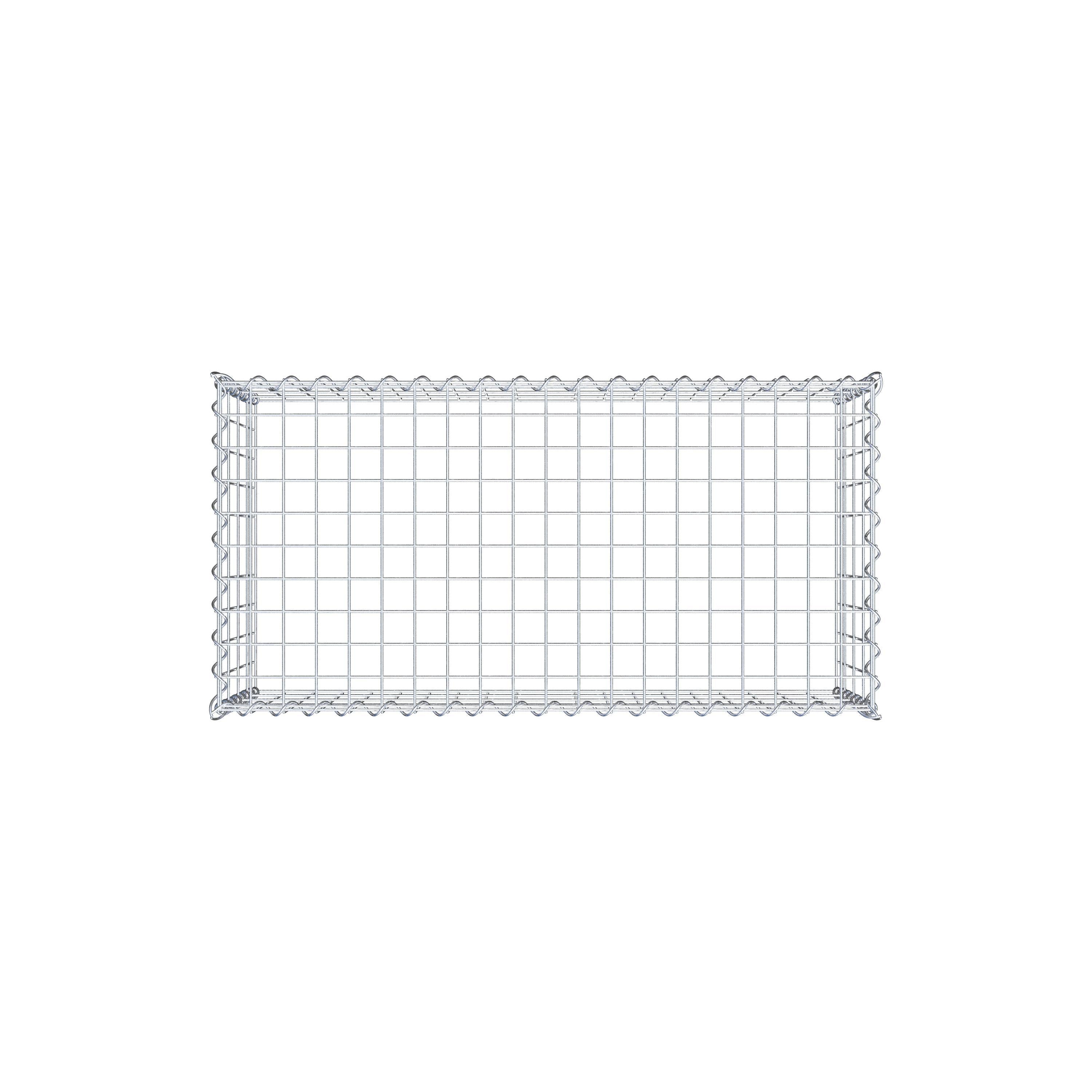 Grown-on gabion type 3 100 cm x 40 cm x 50 cm (L x H x D), mesh size 5 cm x 10 cm, spiral