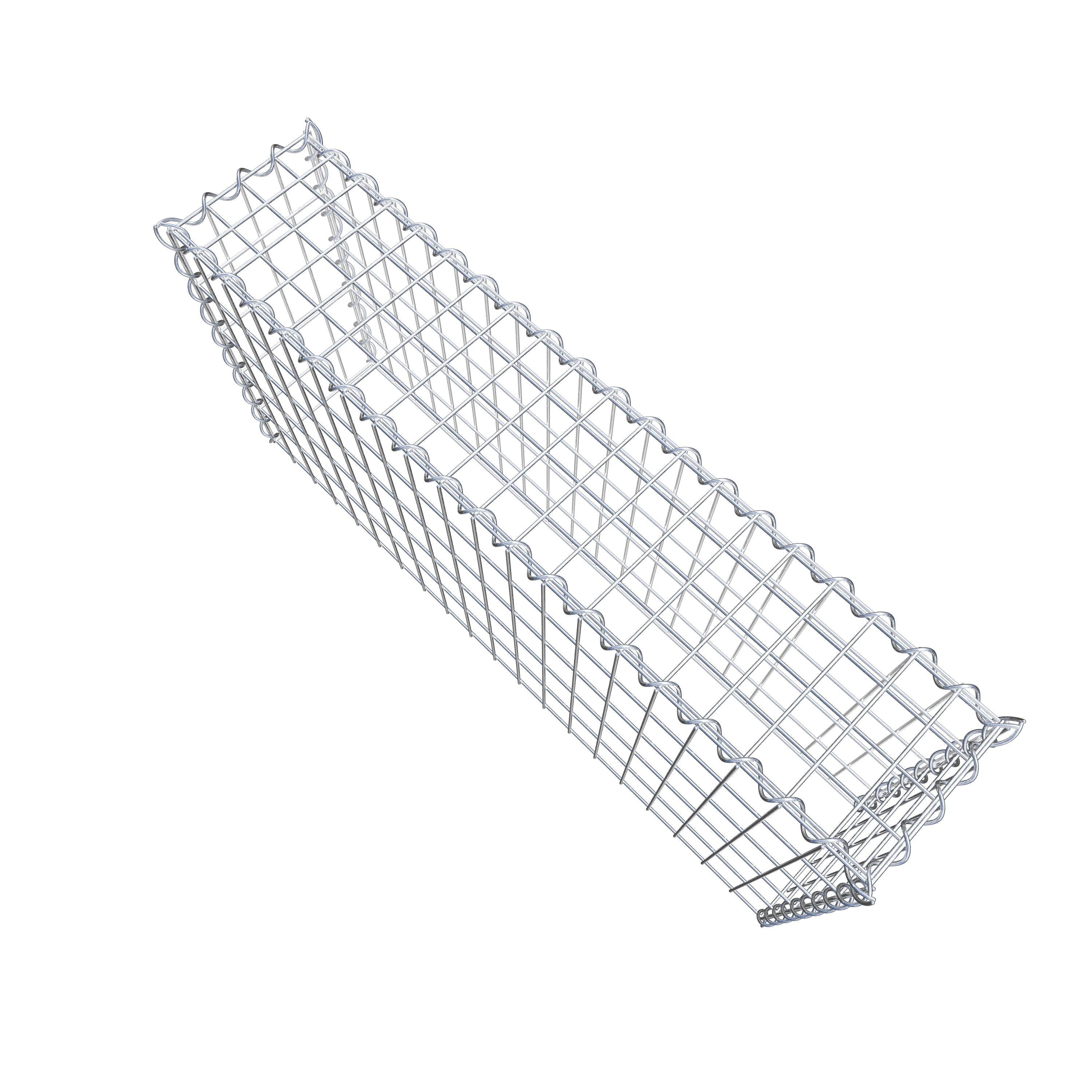 Extra gabion typ 3 100 cm x 50 cm x 20 cm (L x H x D), maskstorlek 5 cm x 10 cm, spiral