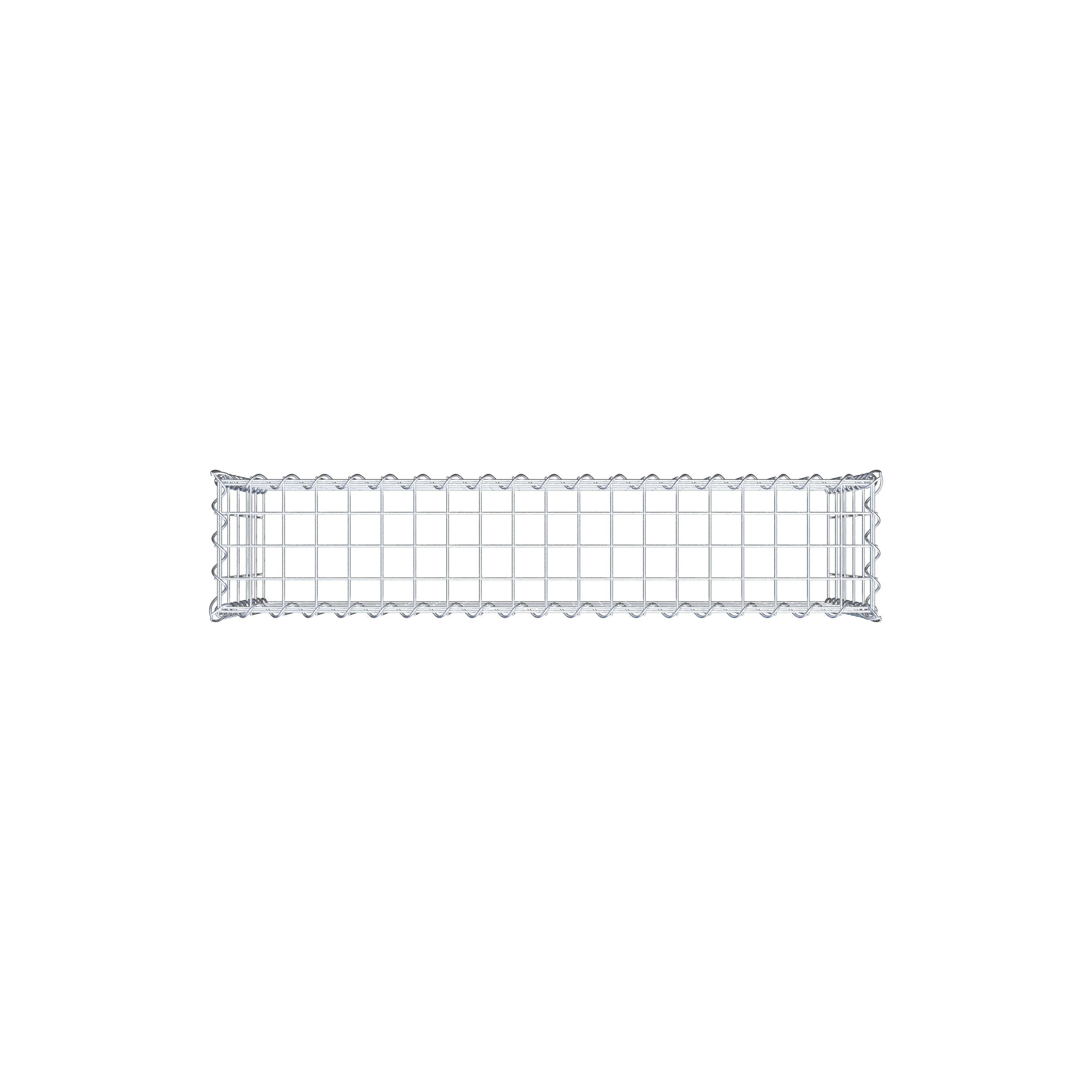 Gabion rapporté type 3 100 cm x 50 cm x 20 cm (L x H x P), mailles 5 cm x 10 cm, spirale