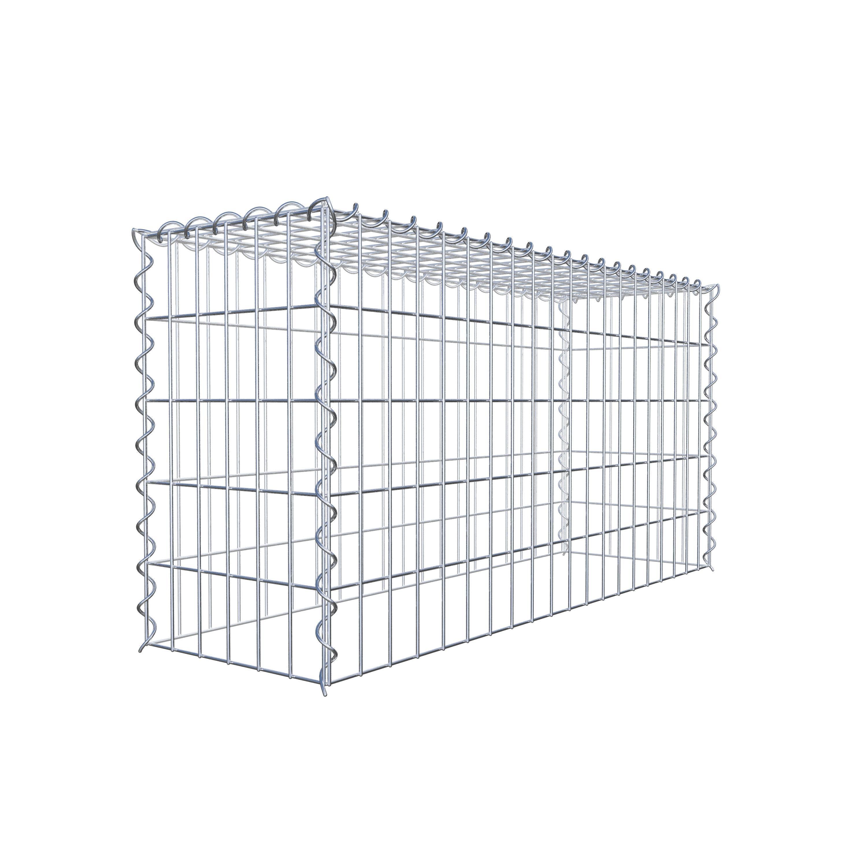 Gabion rapporté type 3 100 cm x 50 cm x 30 cm (L x H x P), mailles 5 cm x 10 cm, spirale