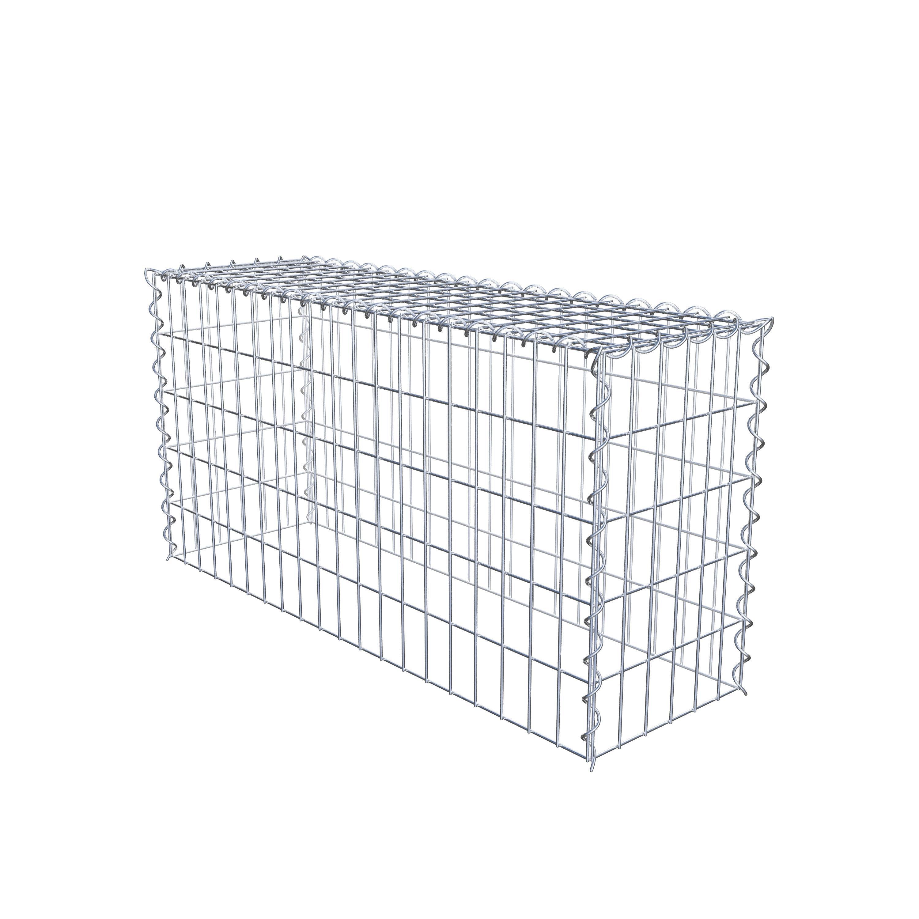 Påväxt gabion typ 3 100 cm x 50 cm x 30 cm (L x H x D), maskstorlek 5 cm x 10 cm, spiral