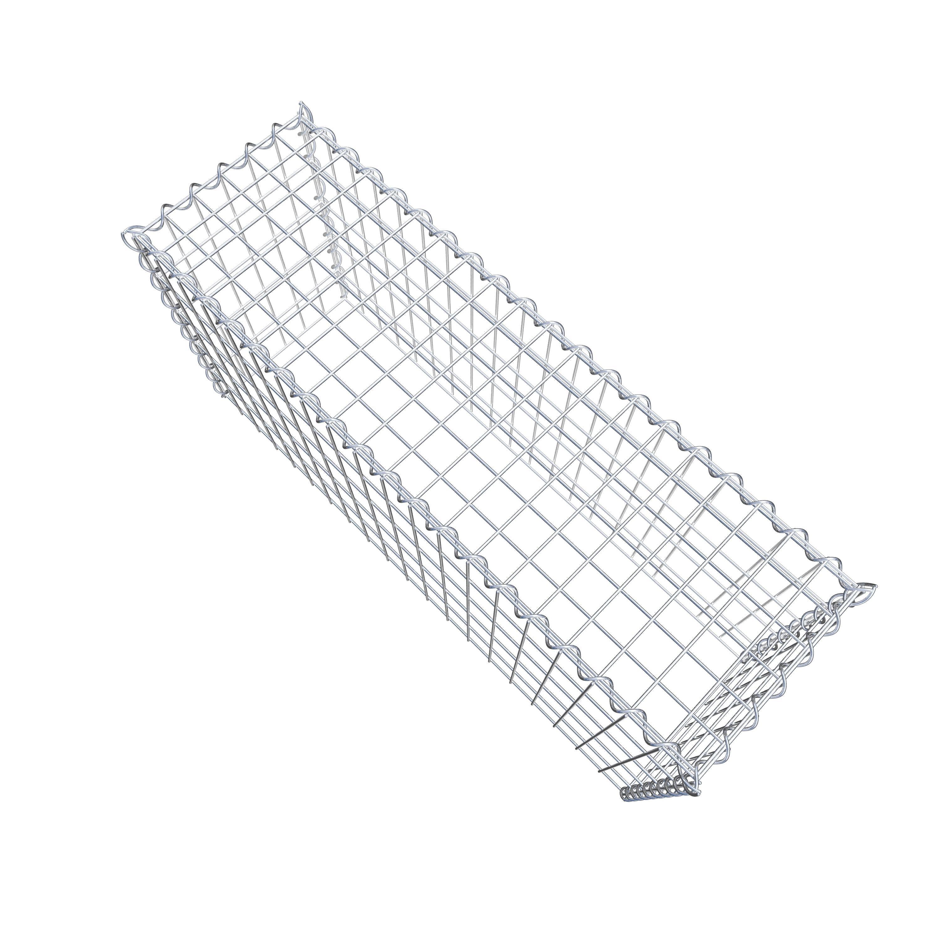 Gabion rapporté type 3 100 cm x 50 cm x 30 cm (L x H x P), mailles 5 cm x 10 cm, spirale