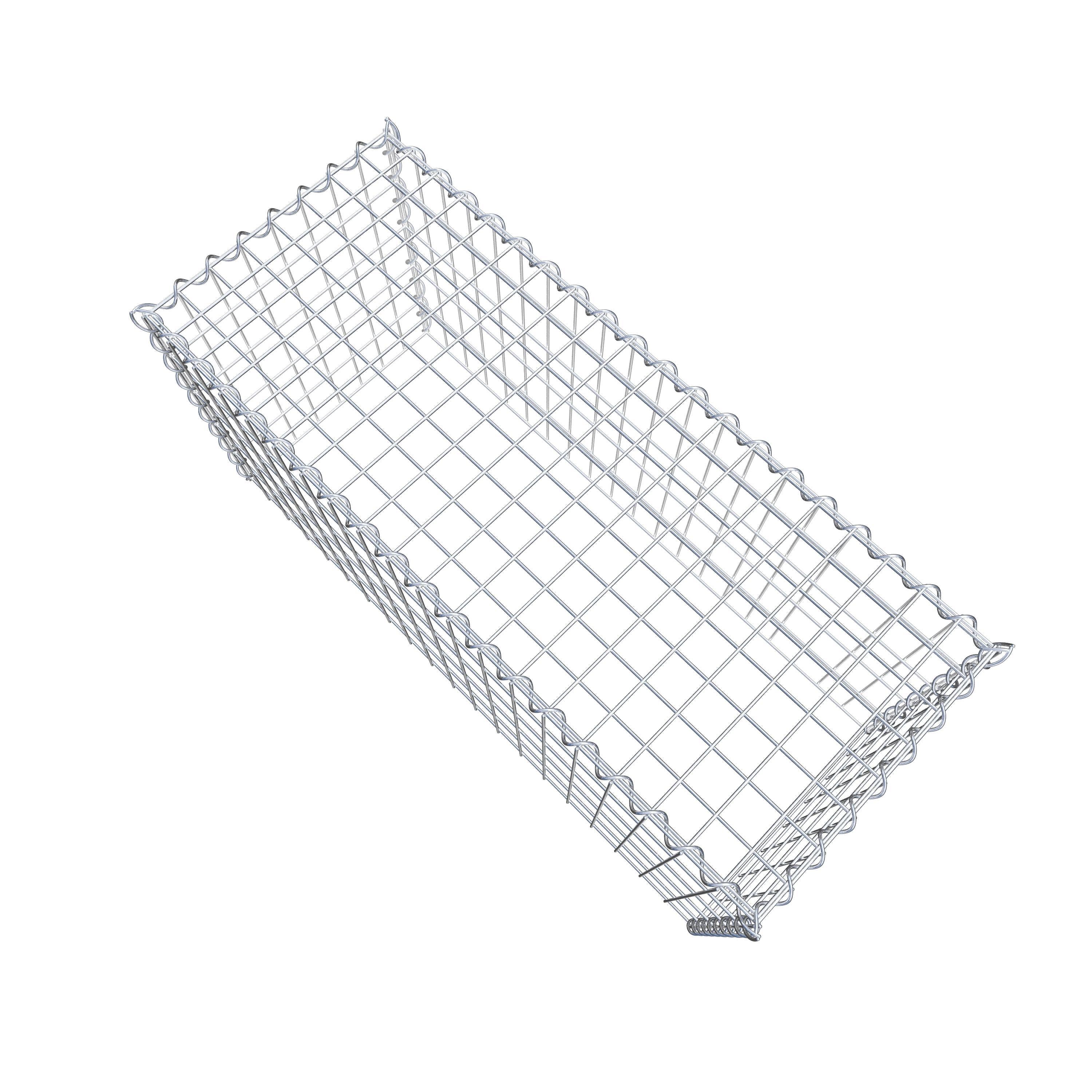 Extra gabion typ 3 100 cm x 50 cm x 40 cm (L x H x D), maskstorlek 5 cm x 10 cm, spiral