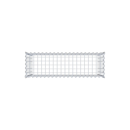 Gabião Tipo 3 100 cm x 60 cm x 30 cm (C x A x P), malhagem 5 cm x 10 cm, espiral