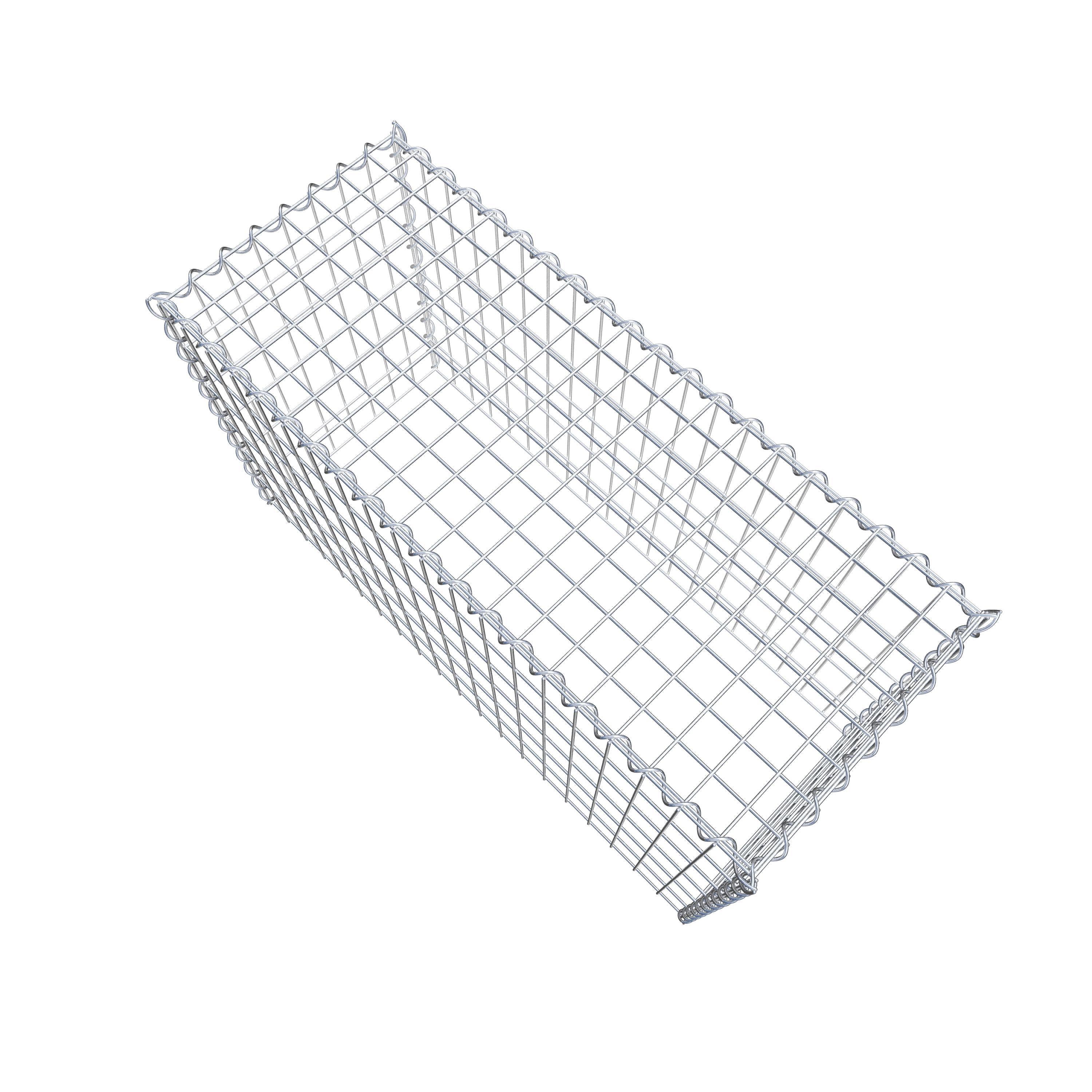 Extra gabion typ 3 100 cm x 60 cm x 40 cm (L x H x D), maskstorlek 5 cm x 10 cm, spiral