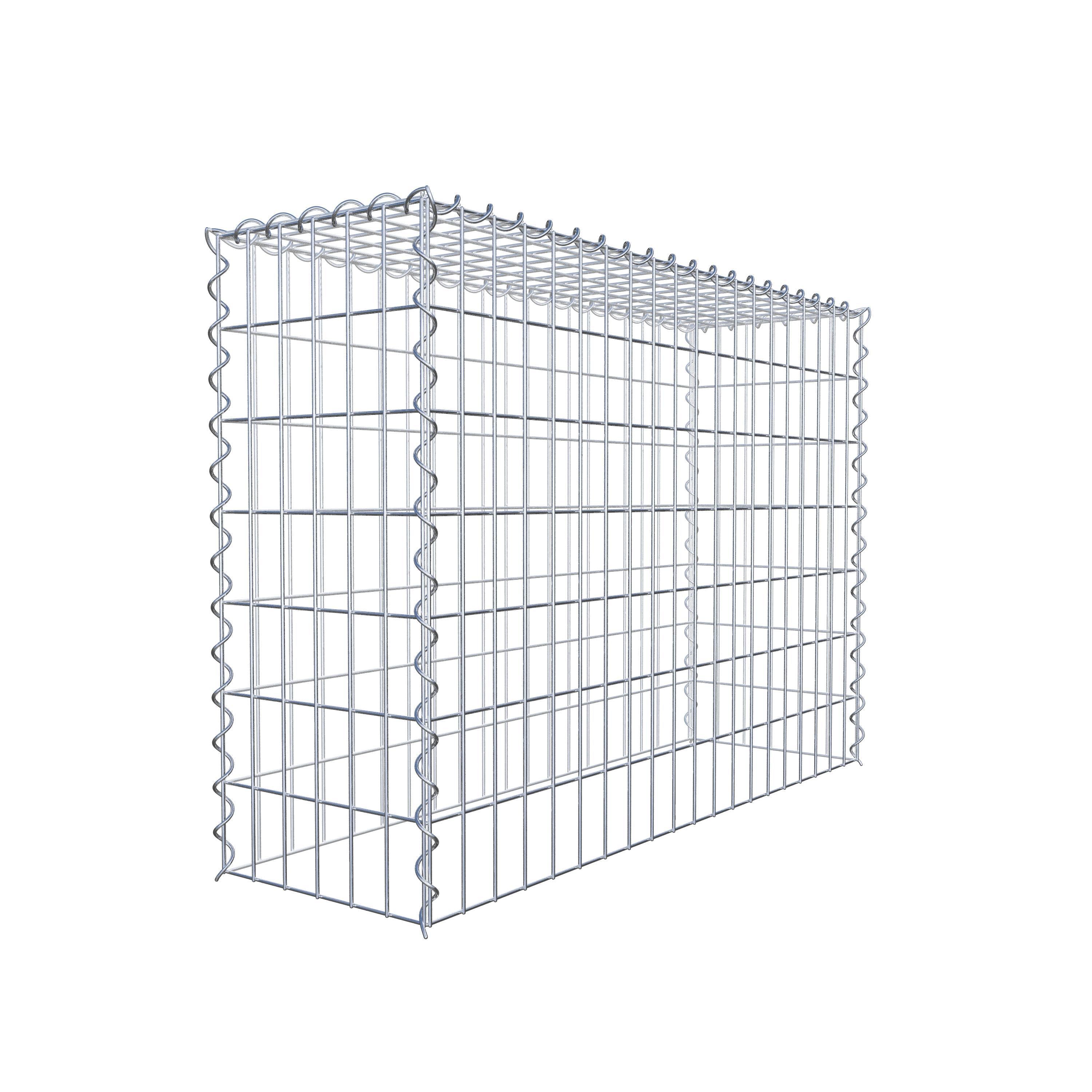 Grown-on gabion type 3 100 cm x 70 cm x 30 cm (L x H x D), mesh size 5 cm x 10 cm, spiral