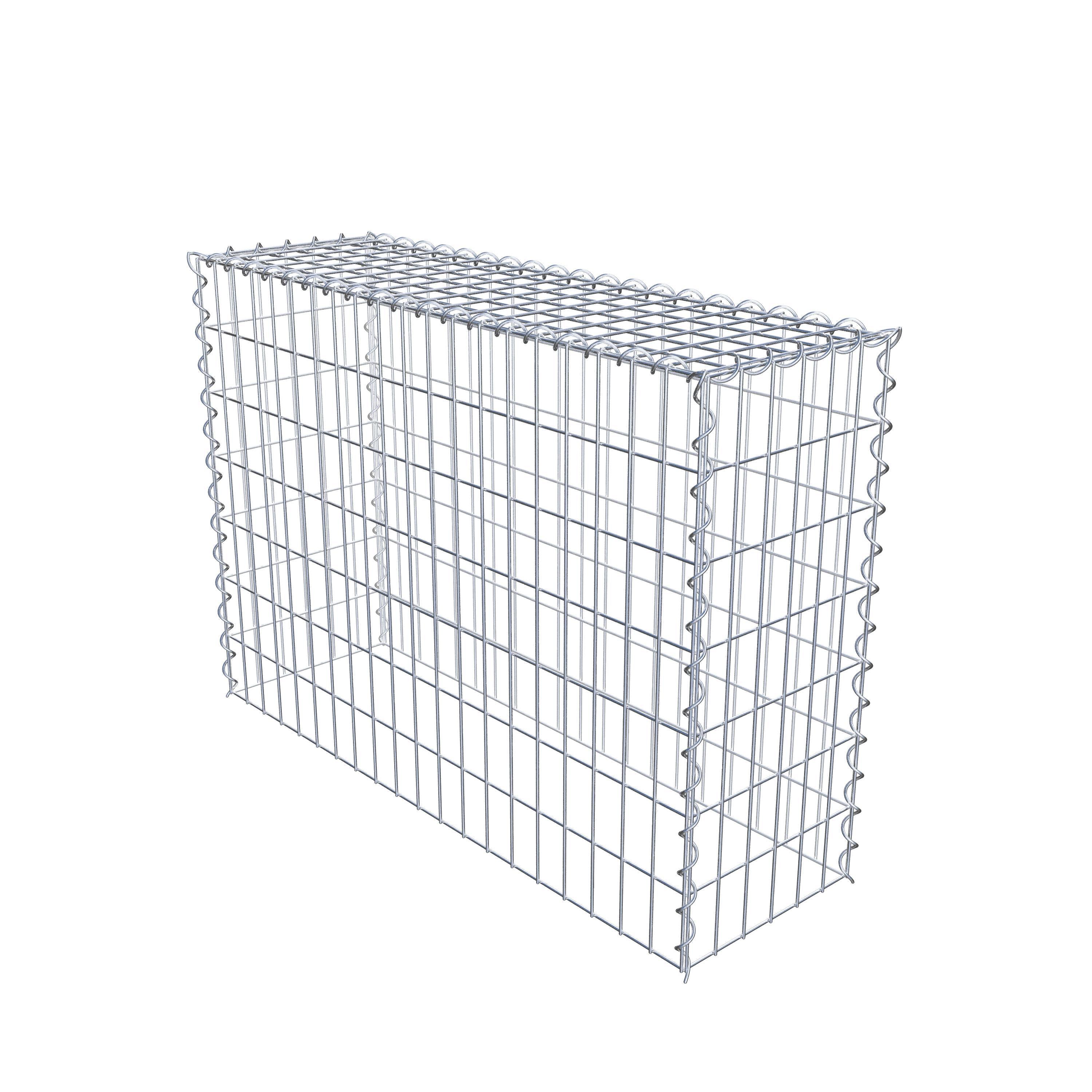 Gabion rapporté type 3 100 cm x 70 cm x 30 cm (L x H x P), mailles 5 cm x 10 cm, spirale