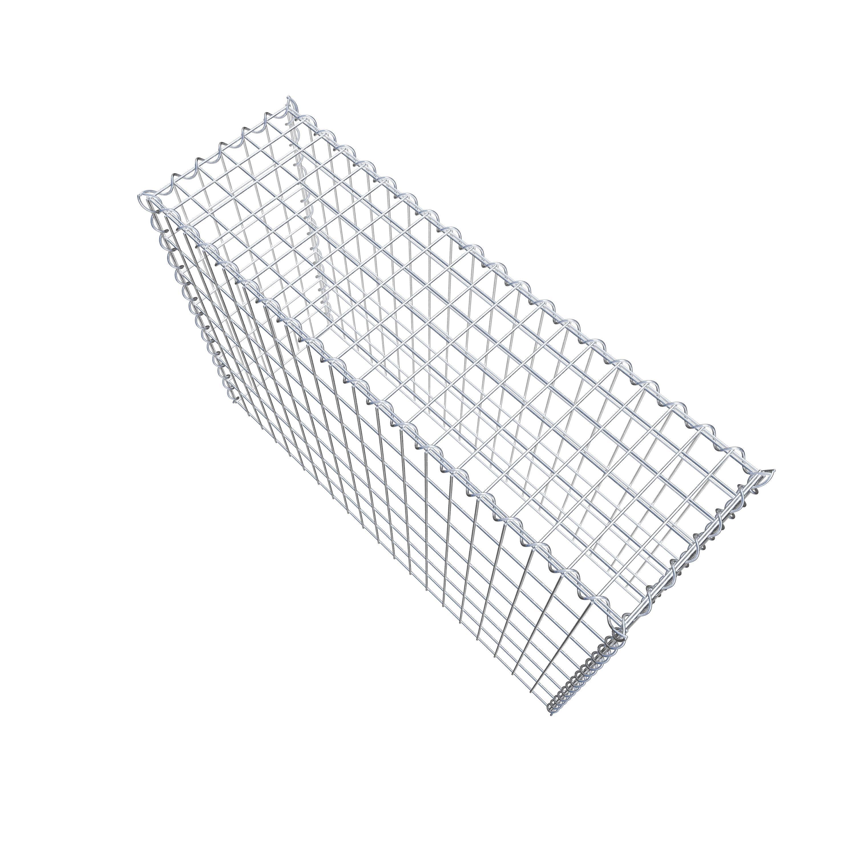 Opvokset gabion type 3 100 cm x 70 cm x 30 cm (L x H x D), maskestørrelse 5 cm x 10 cm, spiral