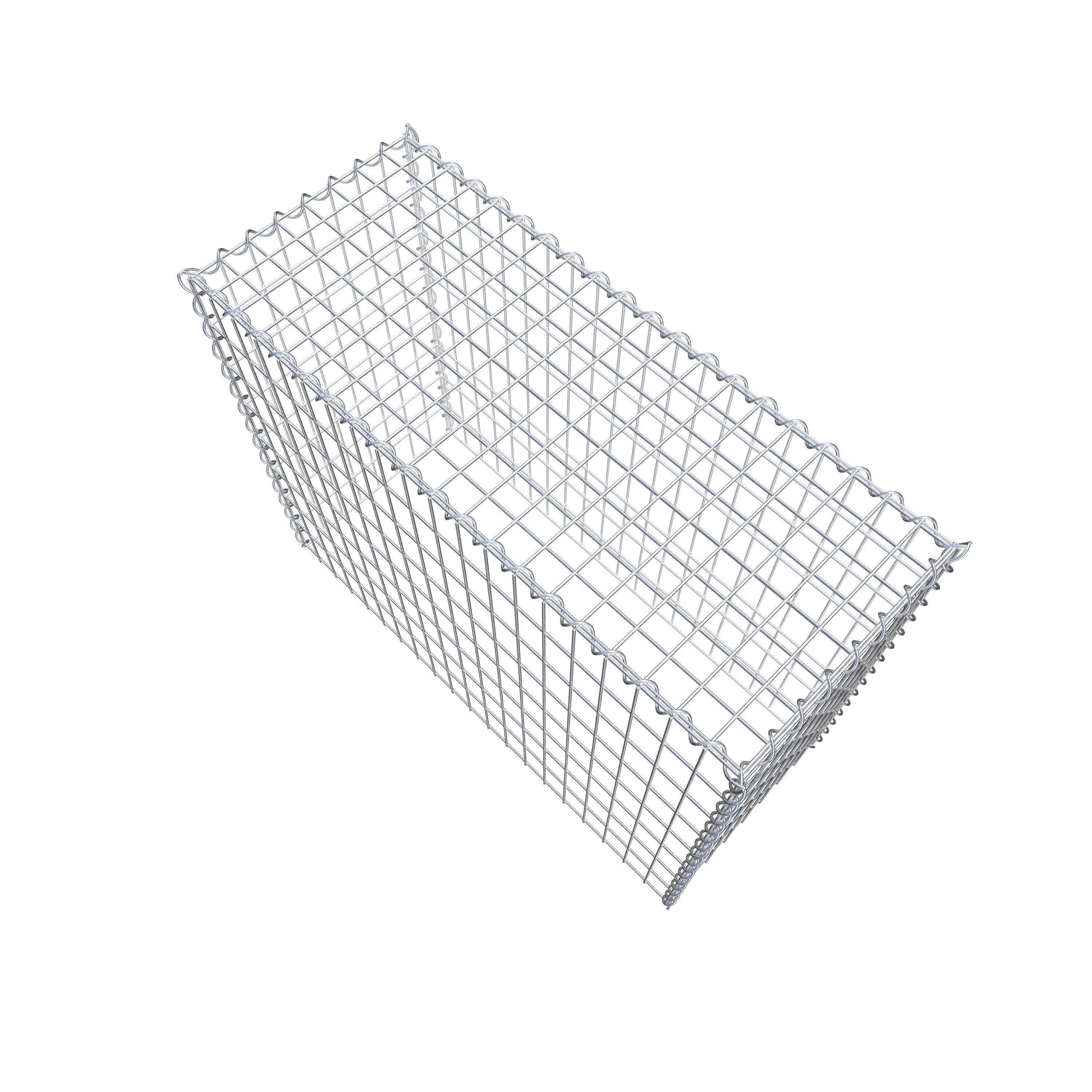 Gabion rapporté type 3 100 cm x 80 cm x 40 cm (L x H x P), mailles 5 cm x 10 cm, spirale