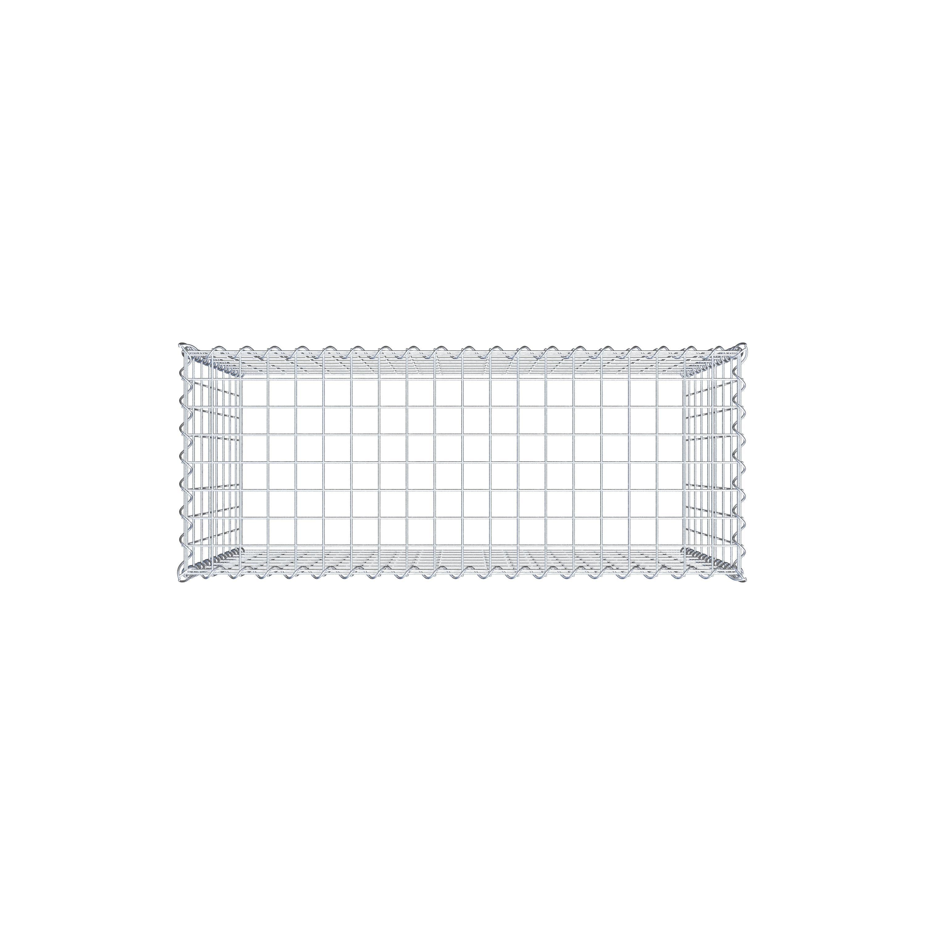 Gabion rapporté type 3 100 cm x 80 cm x 40 cm (L x H x P), mailles 5 cm x 10 cm, spirale