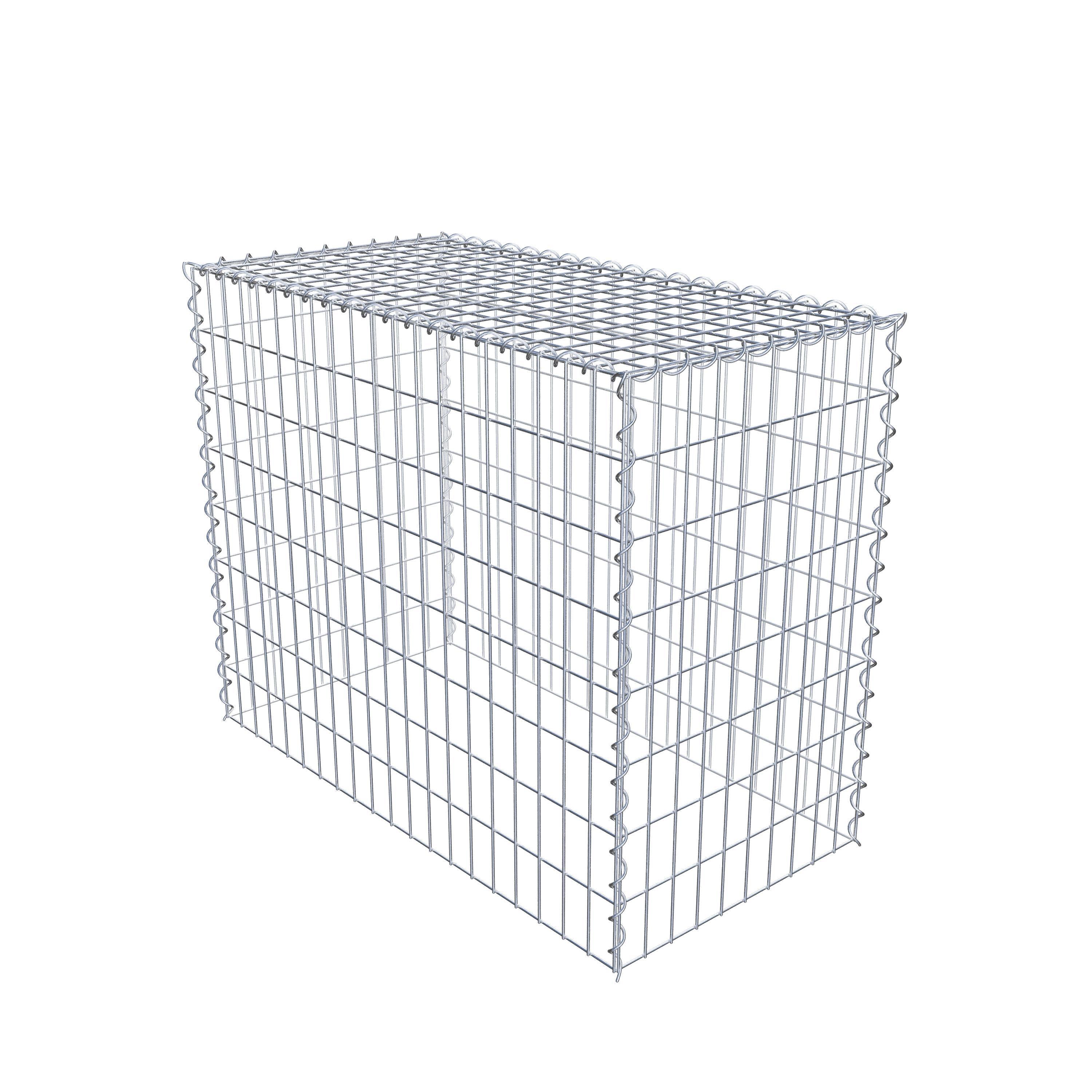 Gabion rapporté type 3 100 cm x 80 cm x 50 cm (L x H x P), mailles 5 cm x 10 cm, spirale