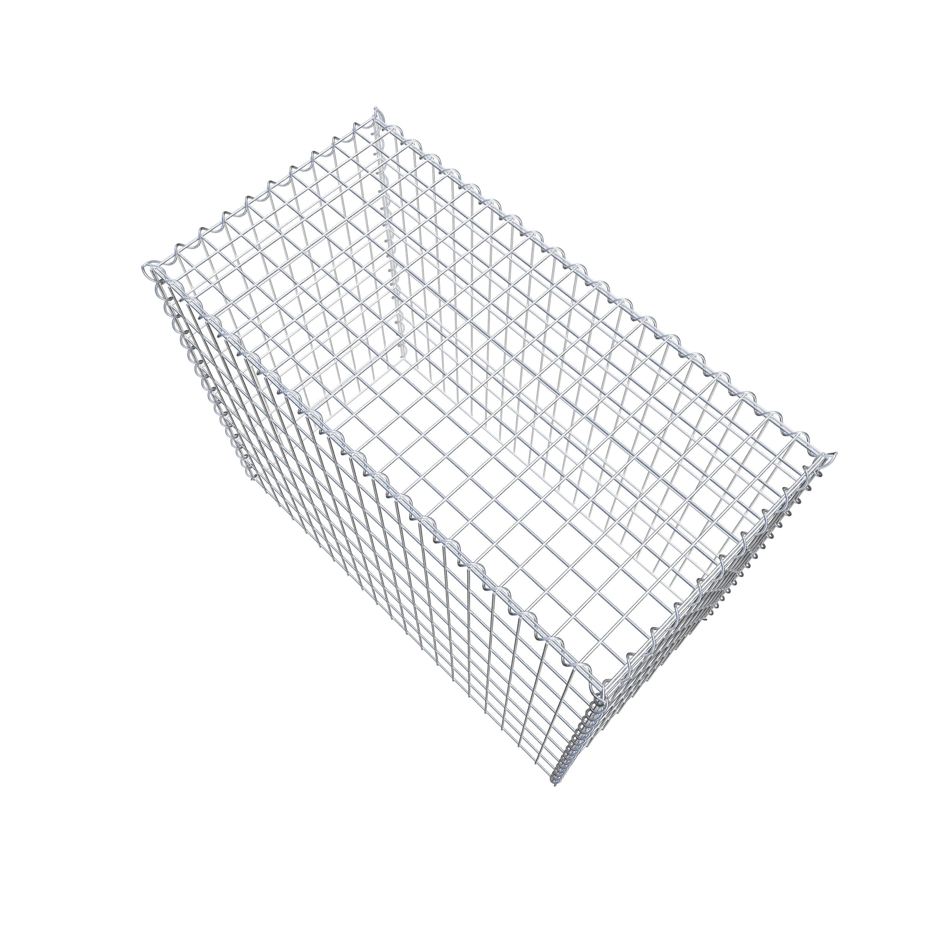 Extra gabion typ 3 100 cm x 80 cm x 50 cm (L x H x D), maskstorlek 5 cm x 10 cm, spiral