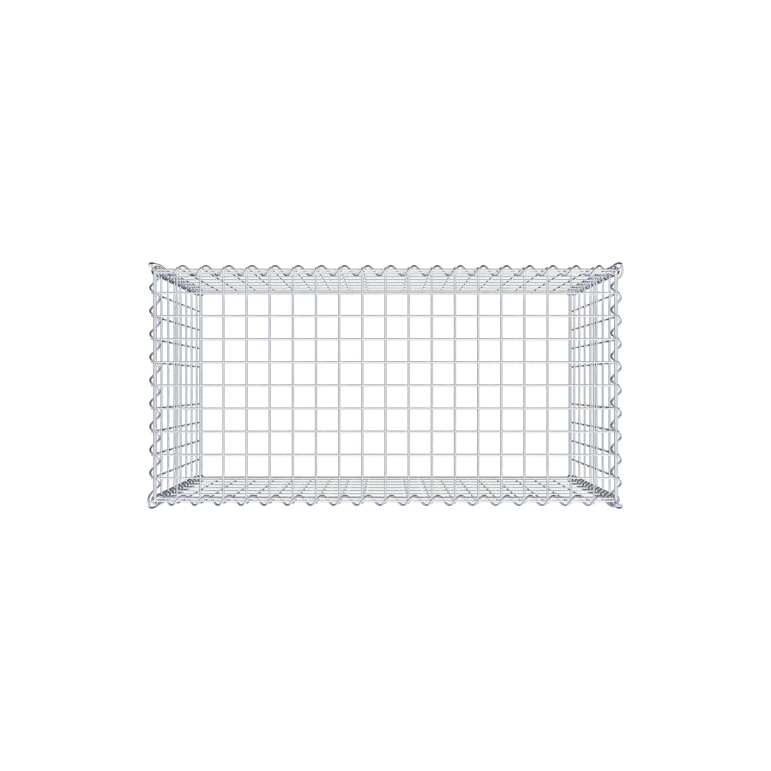 Gabion rapporté type 3 100 cm x 80 cm x 50 cm (L x H x P), mailles 5 cm x 10 cm, spirale