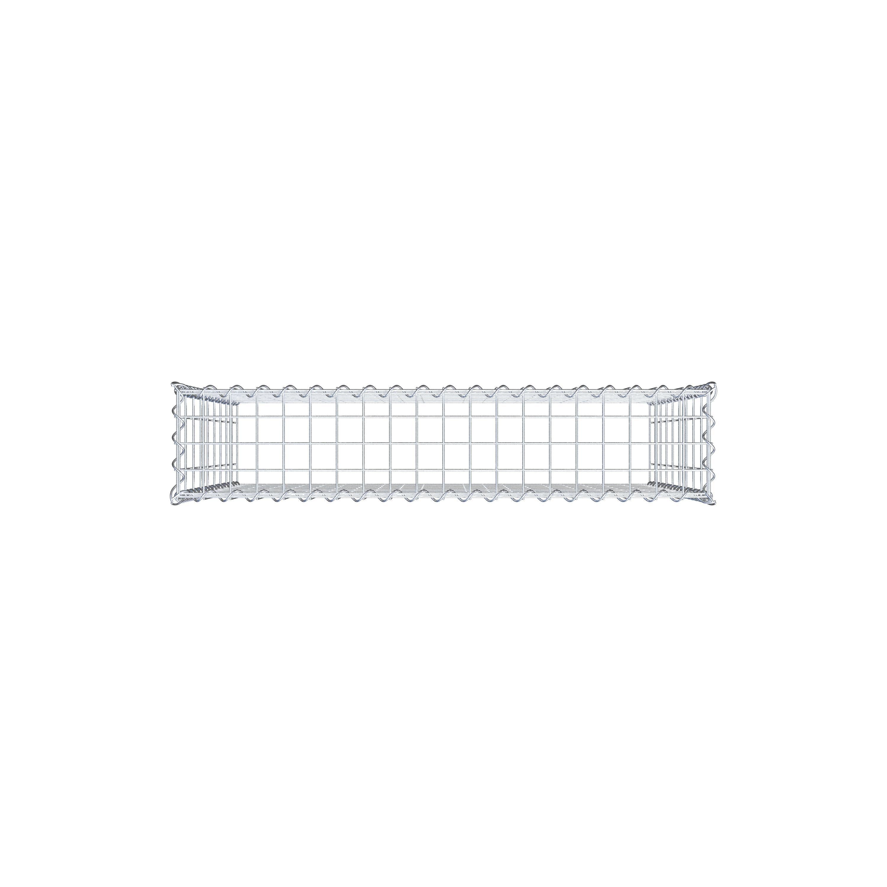 Gabion rapporté type 3 100 cm x 90 cm x 20 cm (L x H x P), mailles 5 cm x 10 cm, spirale