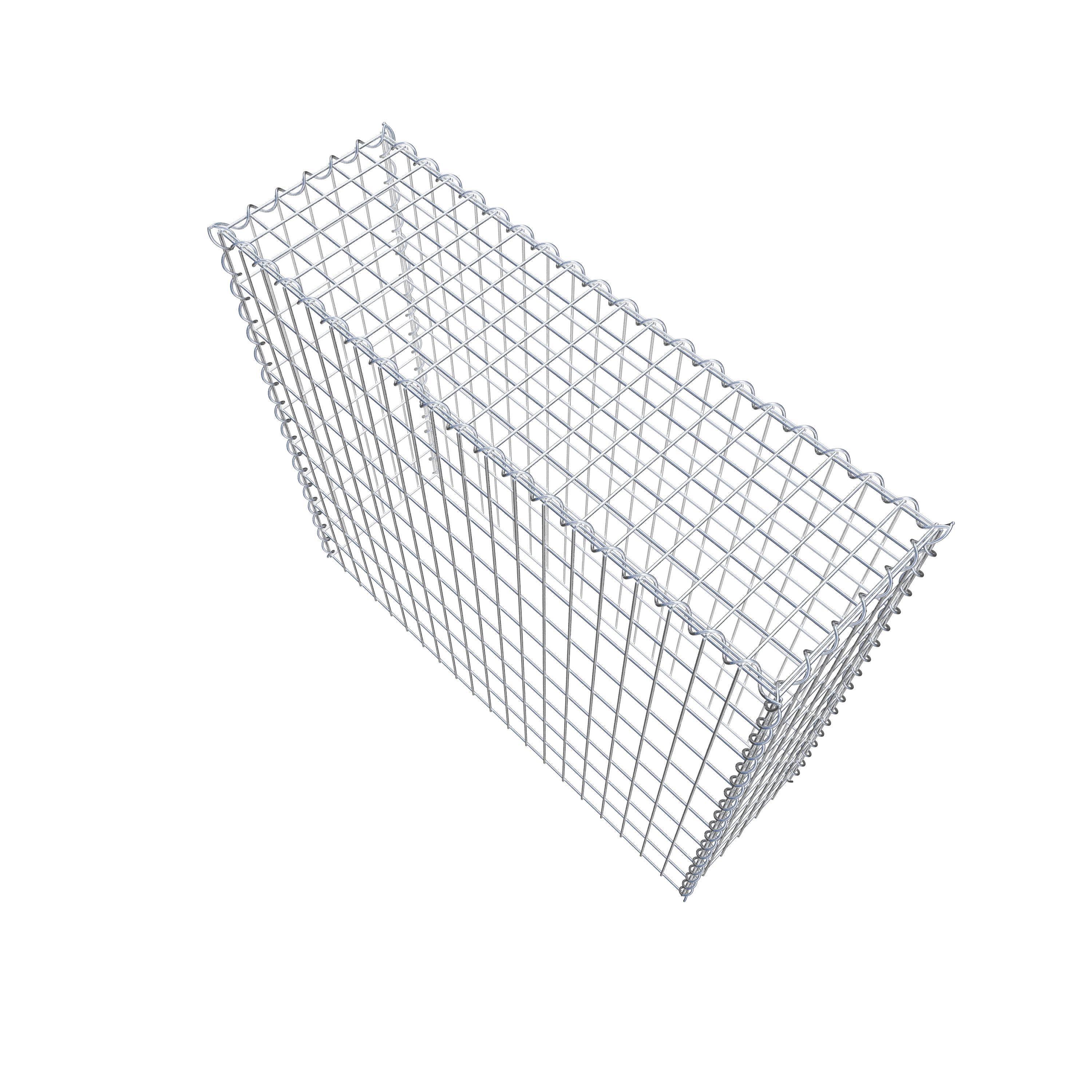 Gabion rapporté type 3 100 cm x 90 cm x 30 cm (L x H x P), mailles 5 cm x 10 cm, spirale