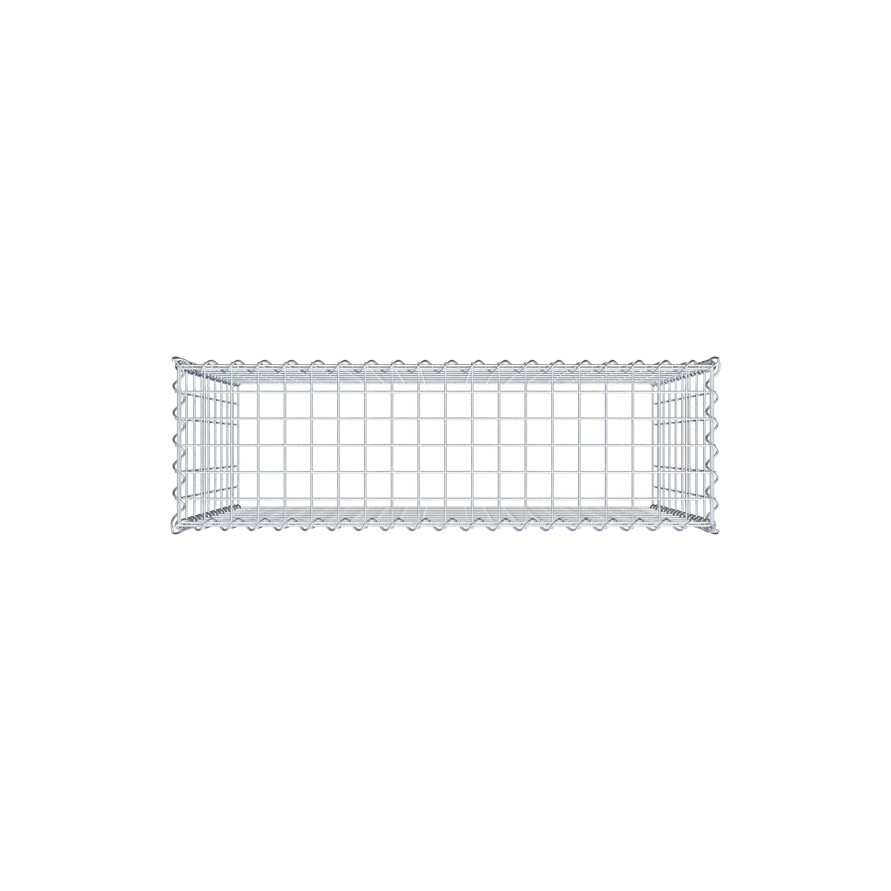 Gabion rapporté type 3 100 cm x 90 cm x 30 cm (L x H x P), mailles 5 cm x 10 cm, spirale