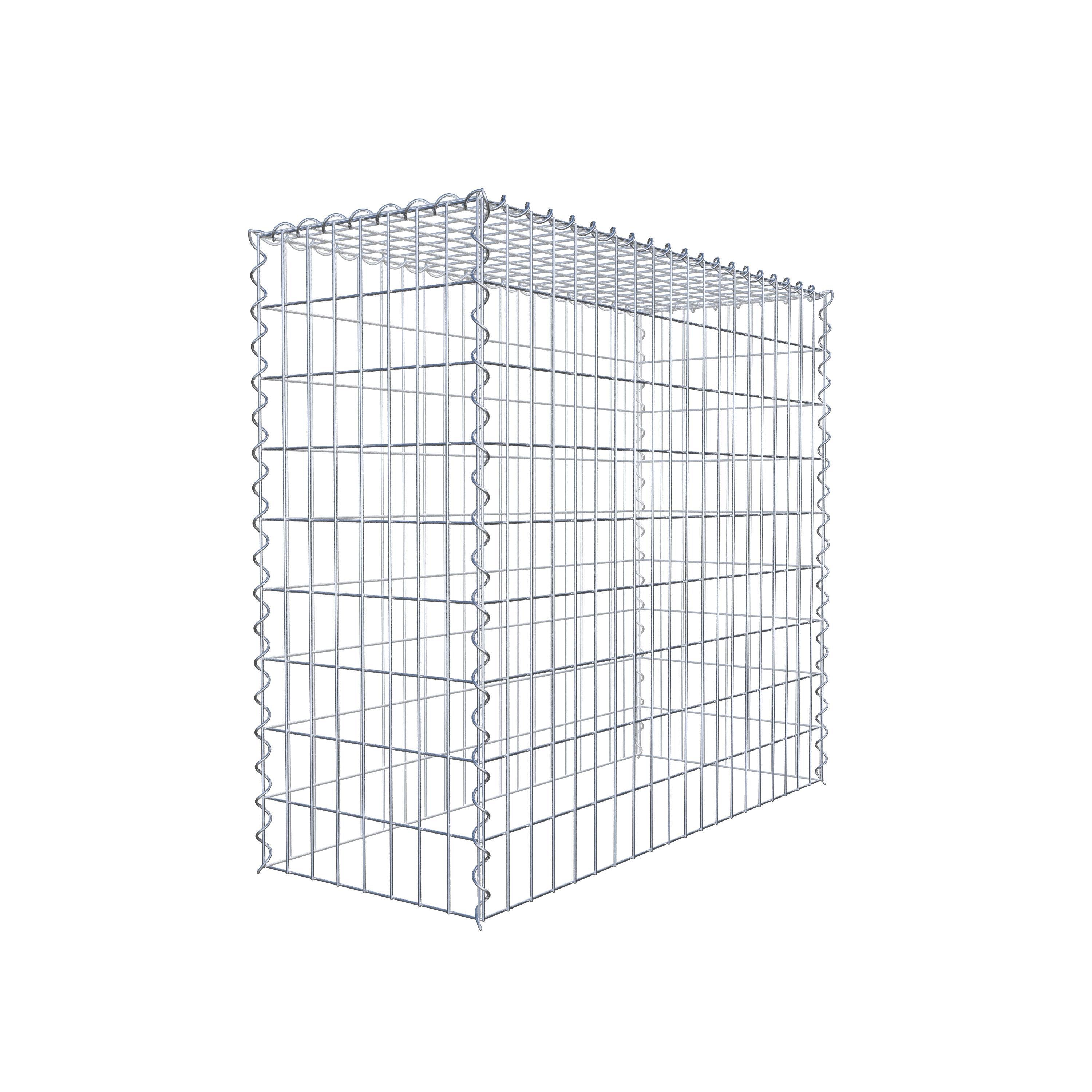 Gabião tipo 3 100 cm x 90 cm x 40 cm (C x A x P), malhagem 5 cm x 10 cm, espiral