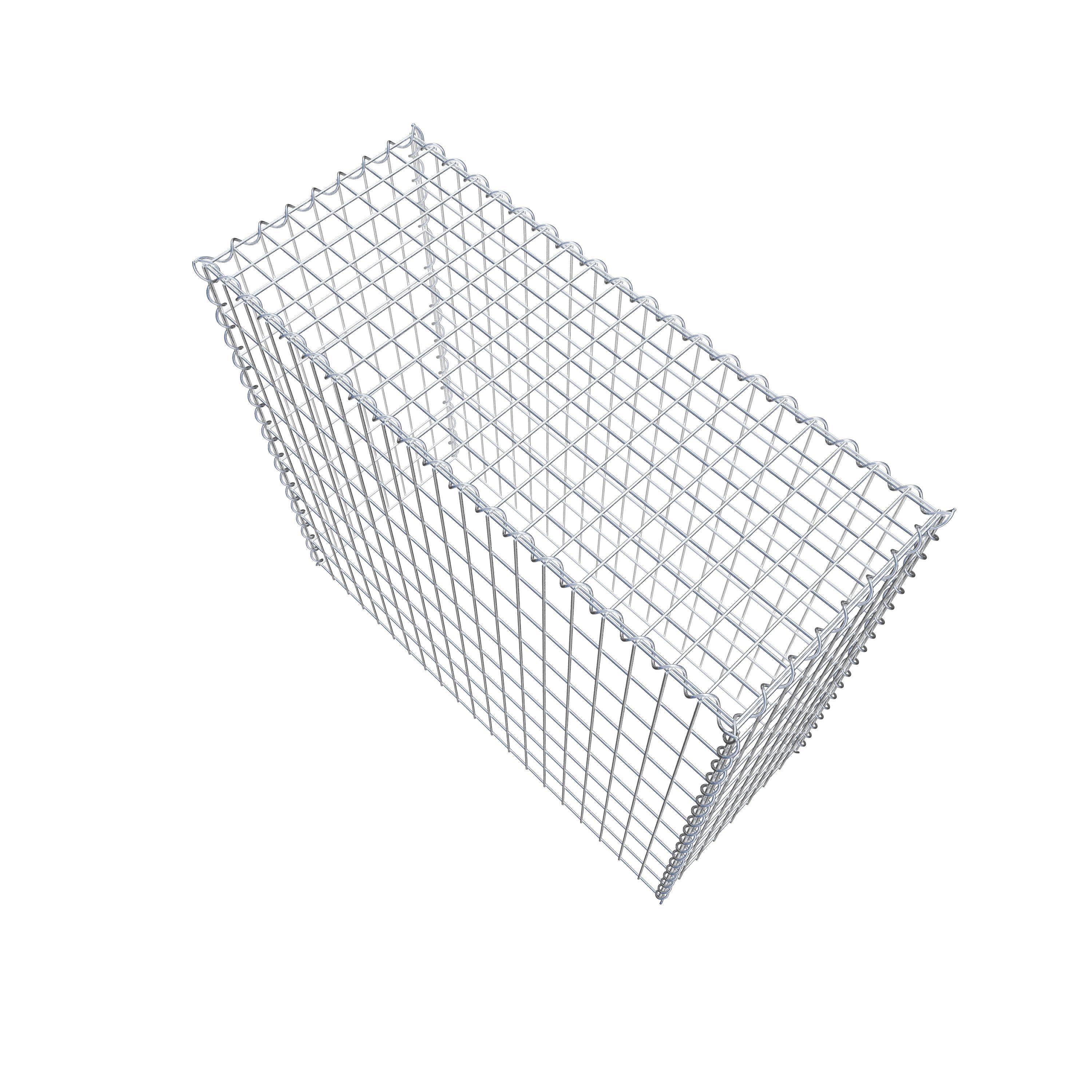 Gabion rapporté type 3 100 cm x 90 cm x 40 cm (L x H x P), mailles 5 cm x 10 cm, spirale