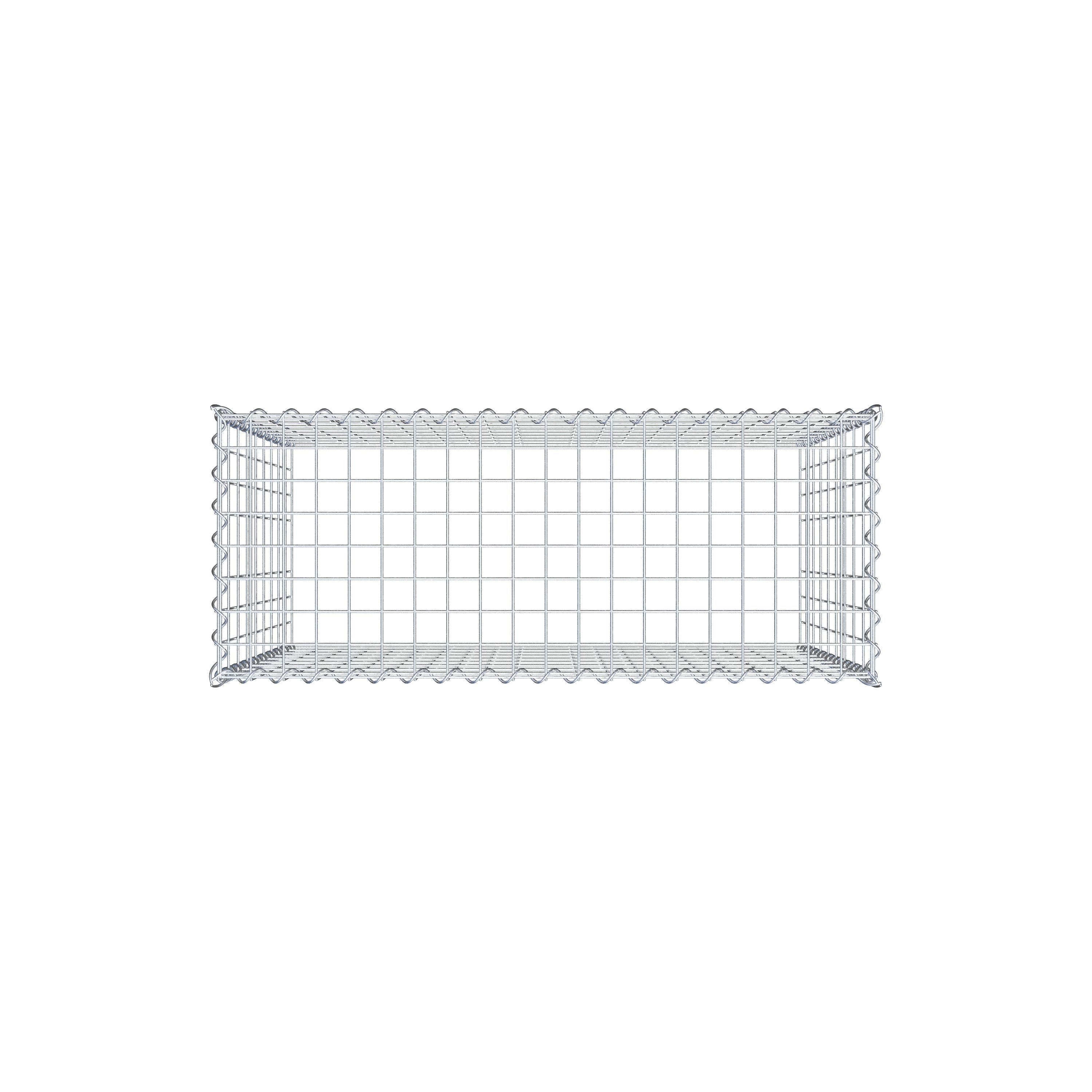 Gabion rapporté type 3 100 cm x 90 cm x 40 cm (L x H x P), mailles 5 cm x 10 cm, spirale