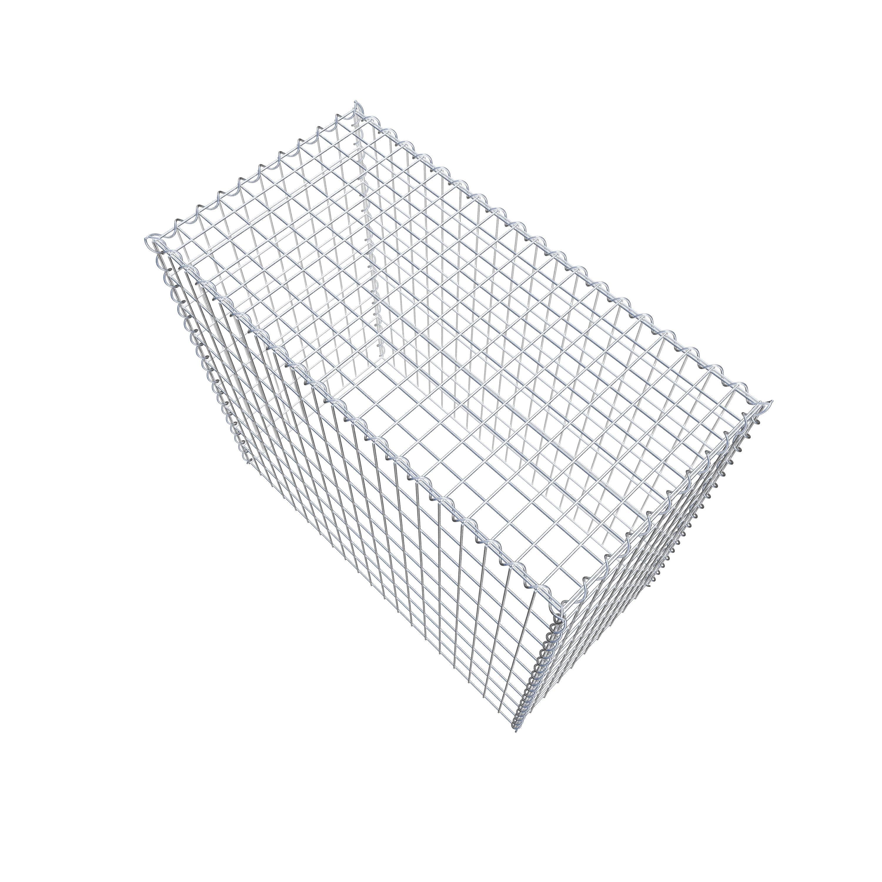 Extra gabion typ 3 100 cm x 90 cm x 50 cm (L x H x D), maskstorlek 5 cm x 10 cm, spiral