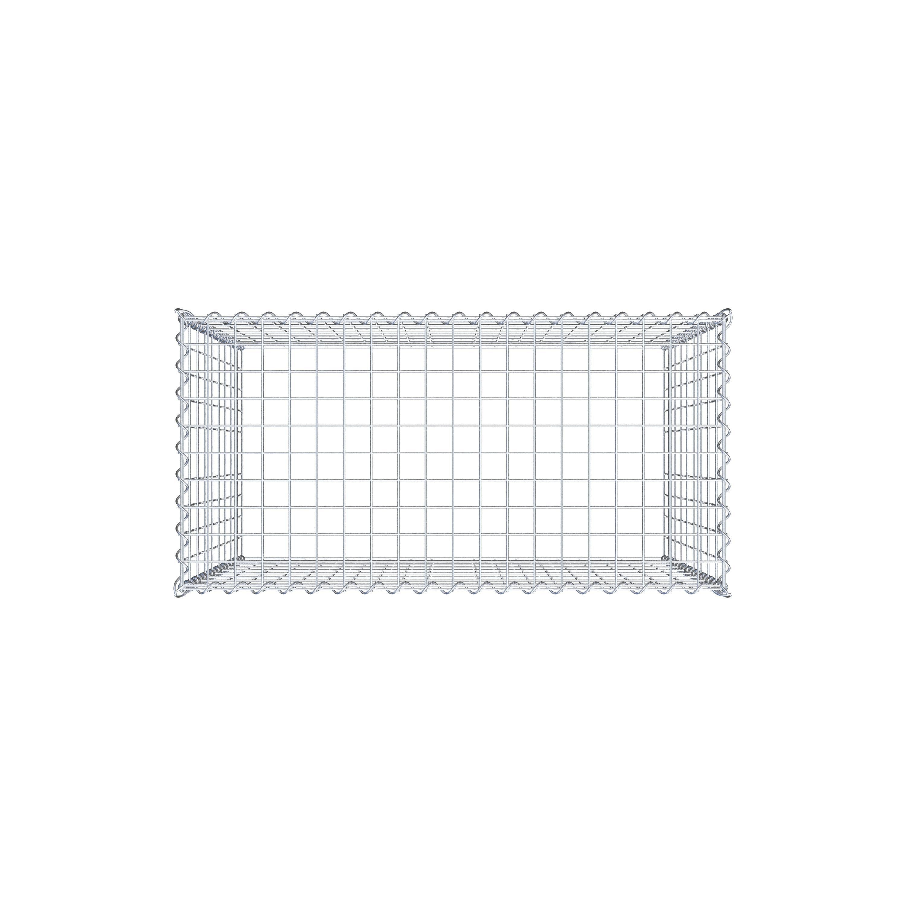 Gabion rapporté type 3 100 cm x 90 cm x 50 cm (L x H x P), mailles 5 cm x 10 cm, spirale