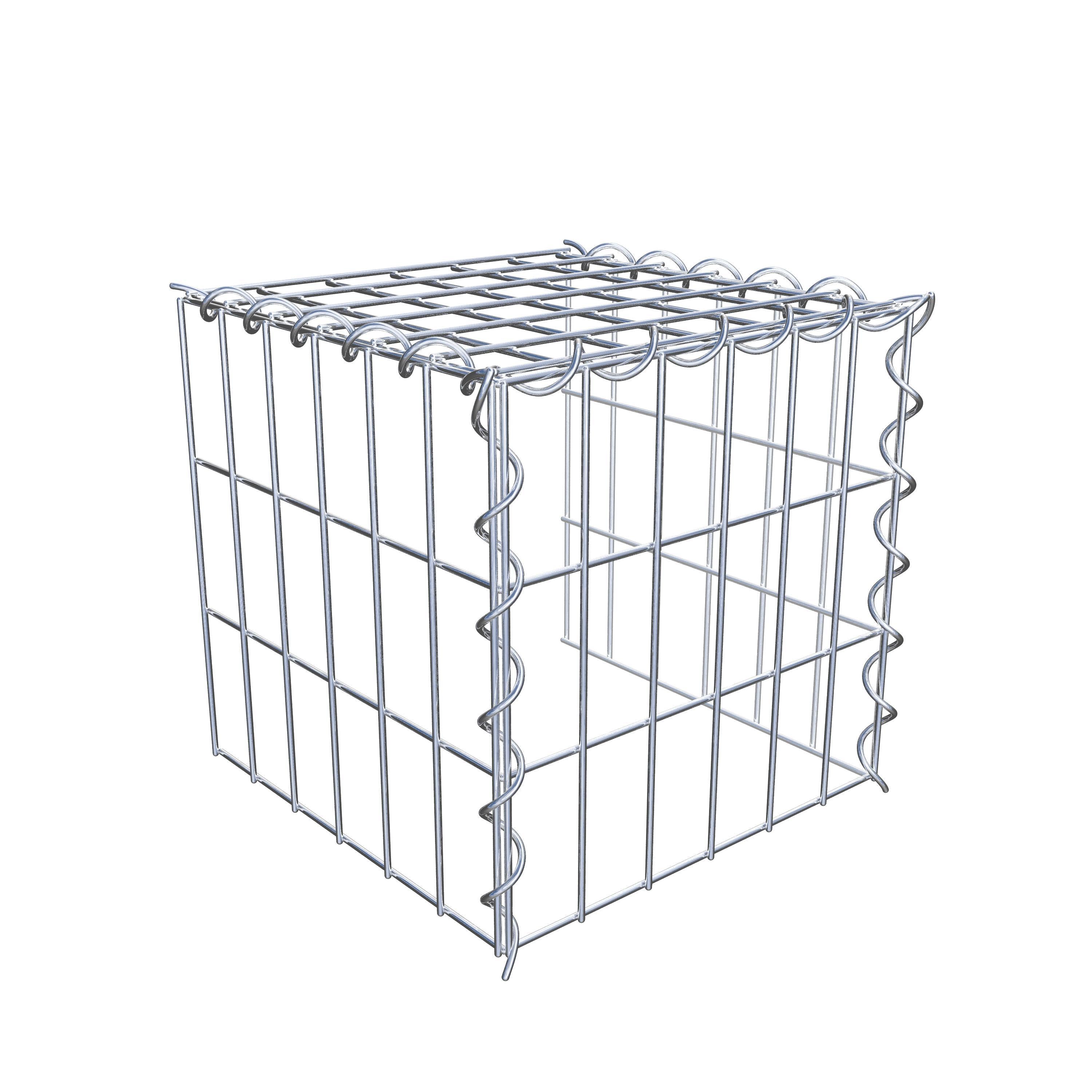 Påväxt gabion typ 4 30 cm x 30 cm x 30 cm (L x H x D), maskstorlek 5 cm x 10 cm, spiral