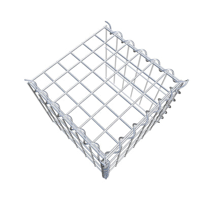 Opvokset gabion type 4 30 cm x 30 cm x 30 cm (L x H x D), maskestørrelse 5 cm x 10 cm, spiral