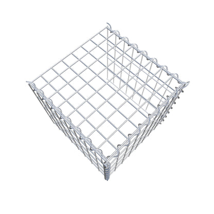 Opvokset gabion type 4 40 cm x 40 cm x 40 cm (L x H x D), maskestørrelse 5 cm x 10 cm, spiral