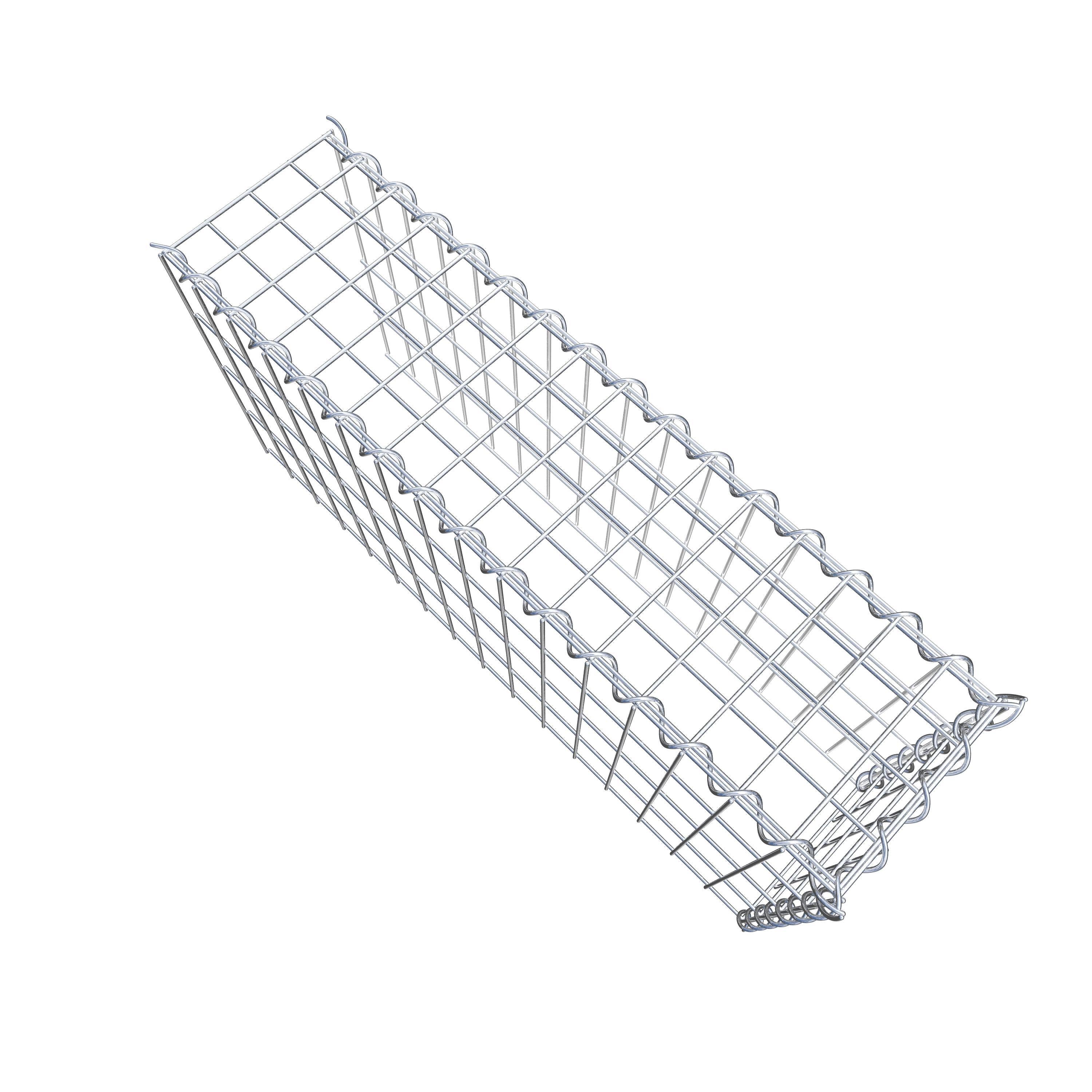 Extra gabion typ 4 80 cm x 40 cm x 20 cm (L x H x D), maskstorlek 5 cm x 10 cm, spiral