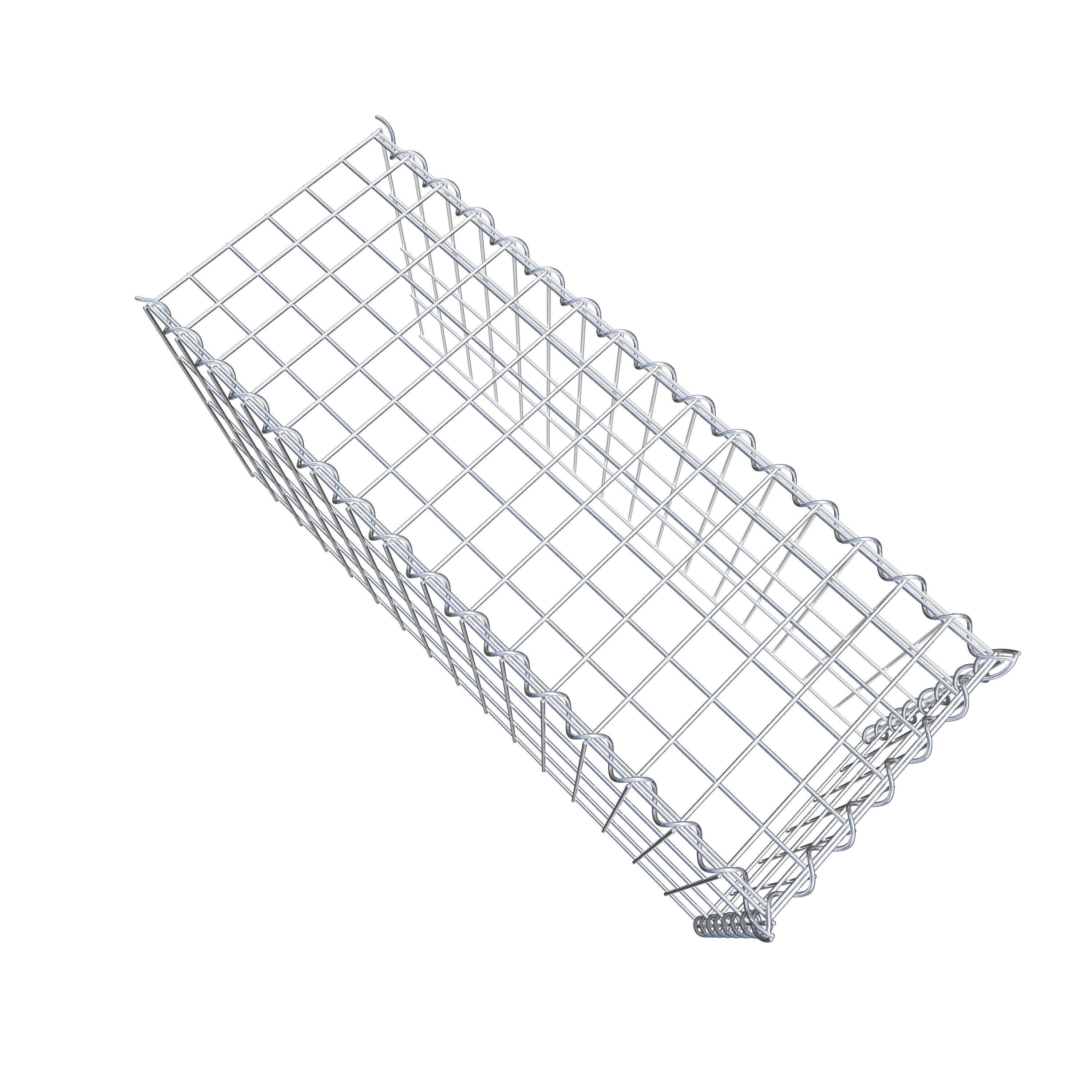 Påväxt gabion typ 4 80 cm x 40 cm x 30 cm (L x H x D), maskstorlek 5 cm x 10 cm, spiral