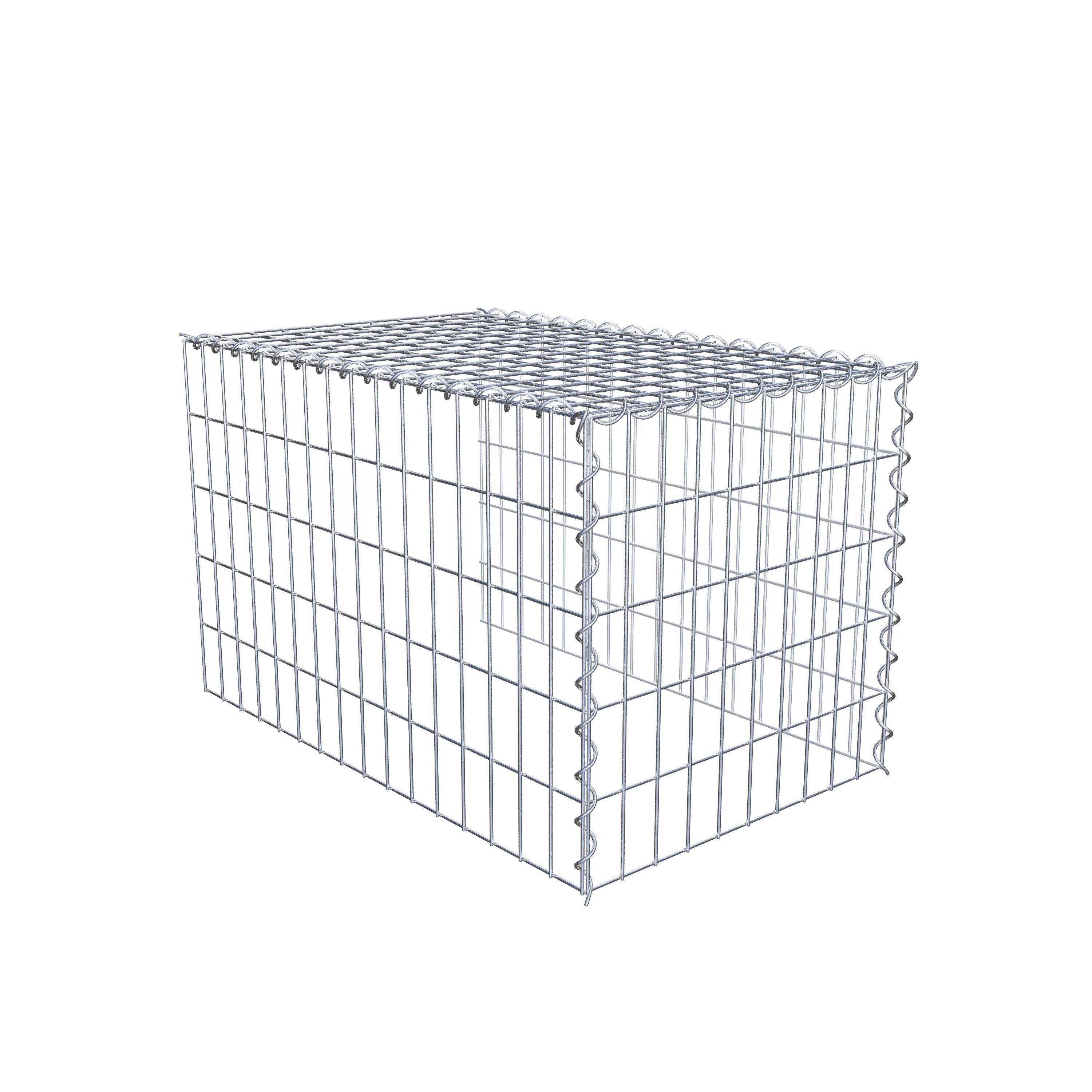 Extra gabion typ 4 80 cm x 50 cm x 50 cm (L x H x D), maskstorlek 5 cm x 10 cm, spiral