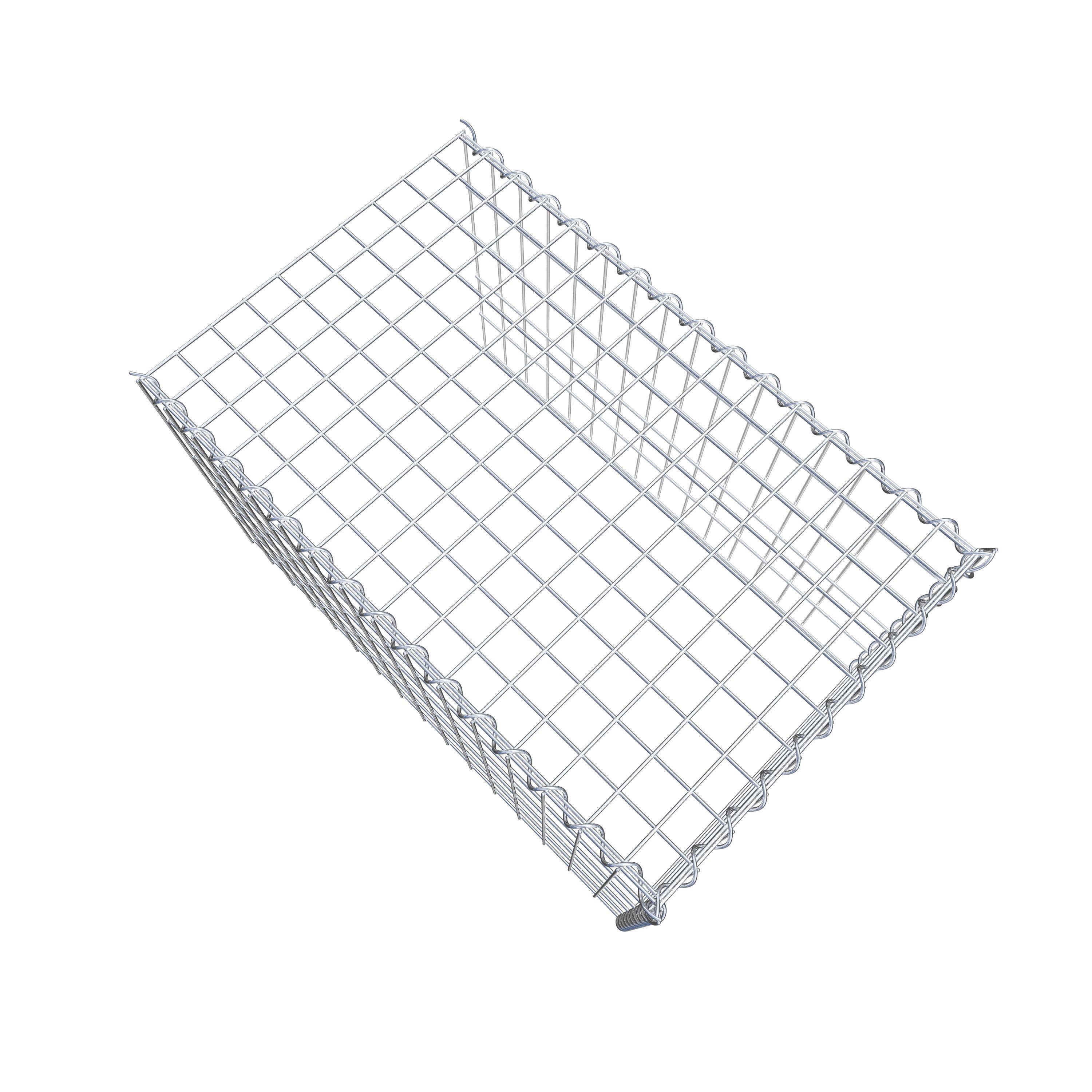 Grown-on gabion type 4 80 cm x 50 cm x 50 cm (L x H x D), mesh size 5 cm x 10 cm, spiral