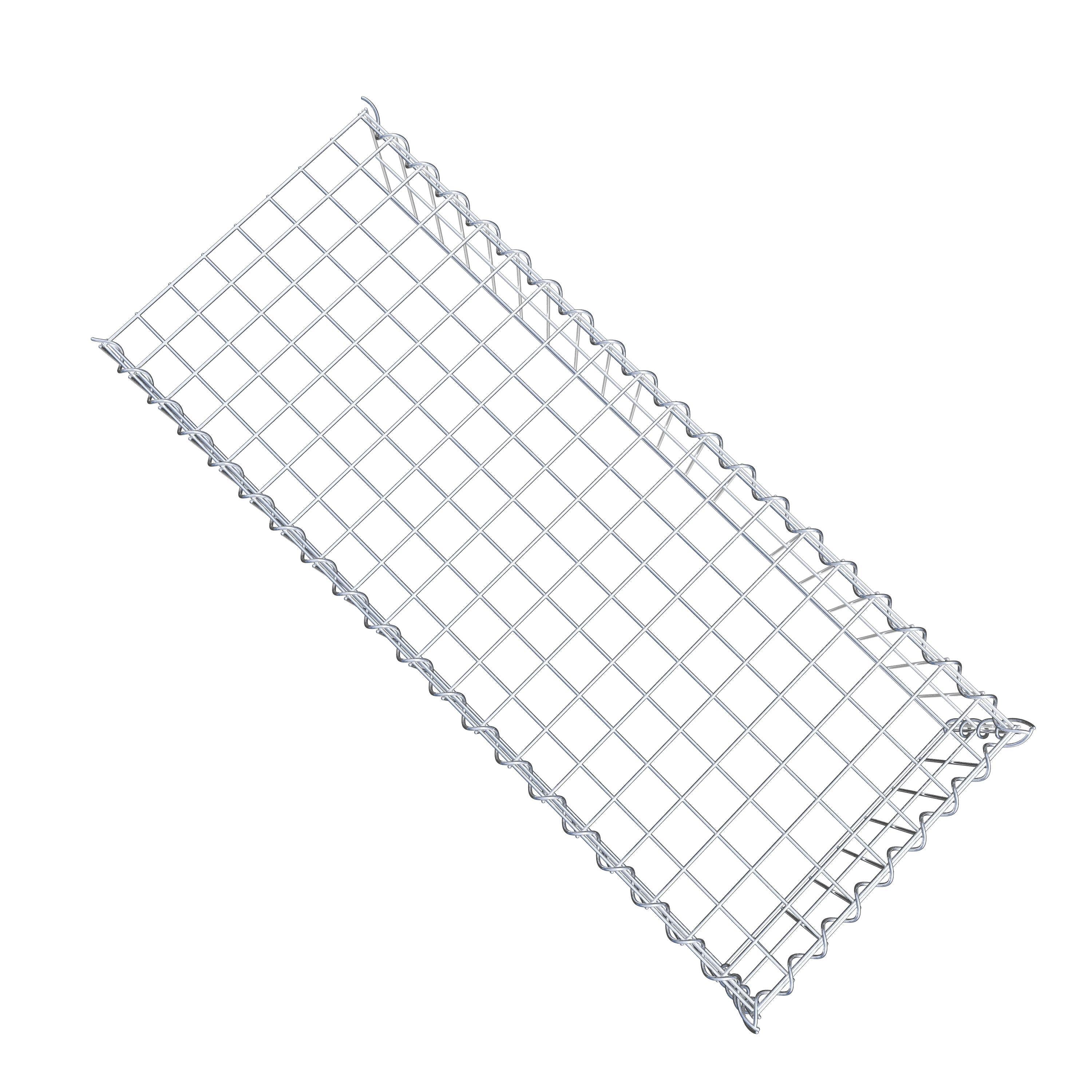 Extra gabion typ 4 100 cm x 20 cm x 40 cm (L x H x D), maskstorlek 5 cm x 10 cm, spiral