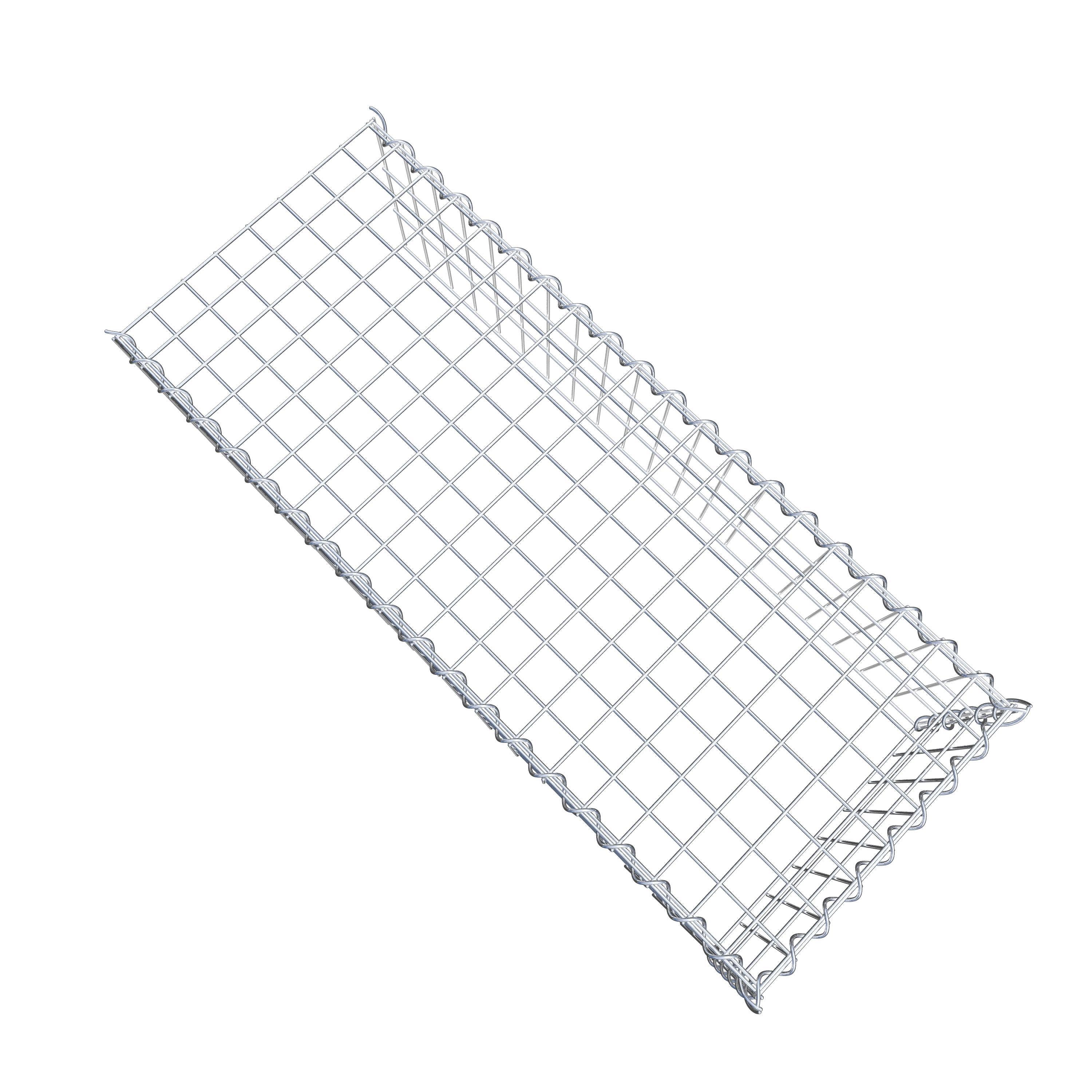 Extra gabion typ 4 100 cm x 30 cm x 40 cm (L x H x D), maskstorlek 5 cm x 10 cm, spiral