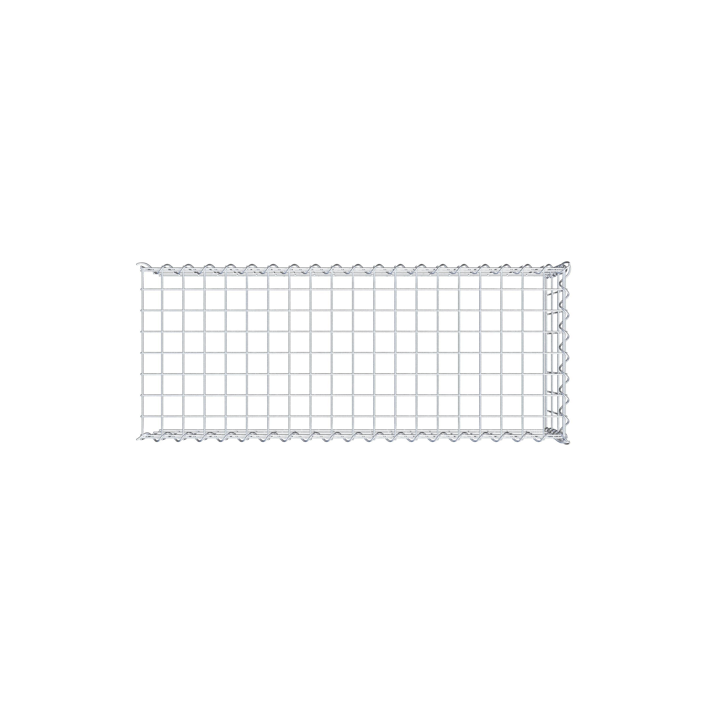 Extra gabion typ 4 100 cm x 30 cm x 40 cm (L x H x D), maskstorlek 5 cm x 10 cm, spiral