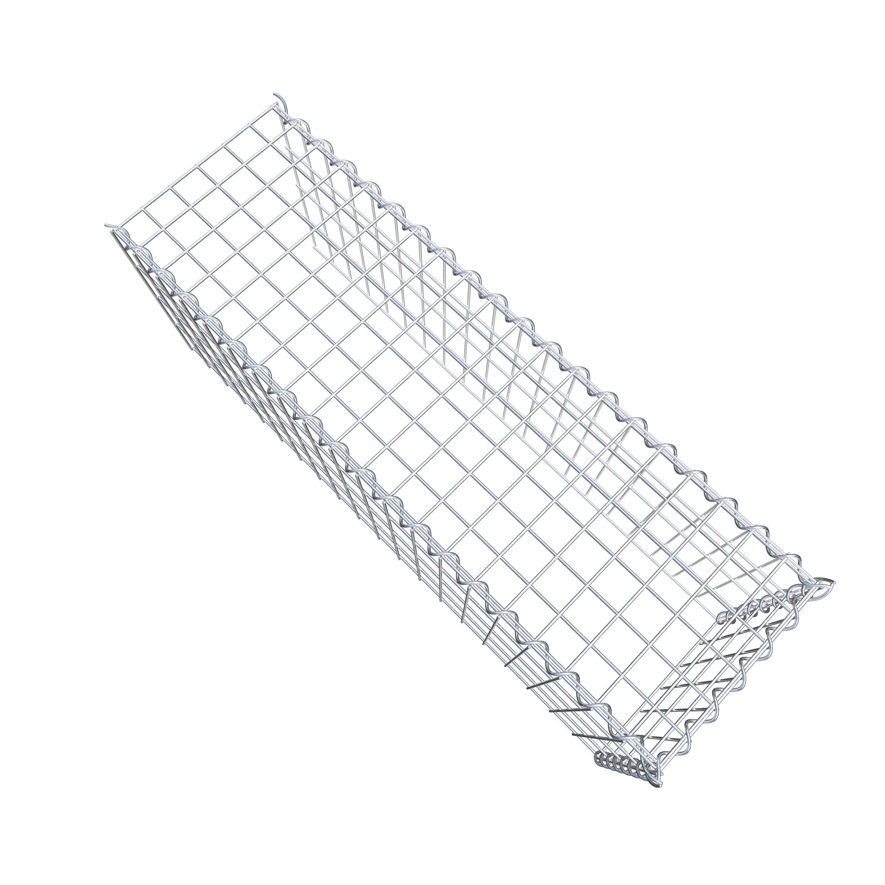 Gabion rapporté type 4 100 cm x 40 cm x 30 cm (L x H x P), mailles 5 cm x 10 cm, spirale