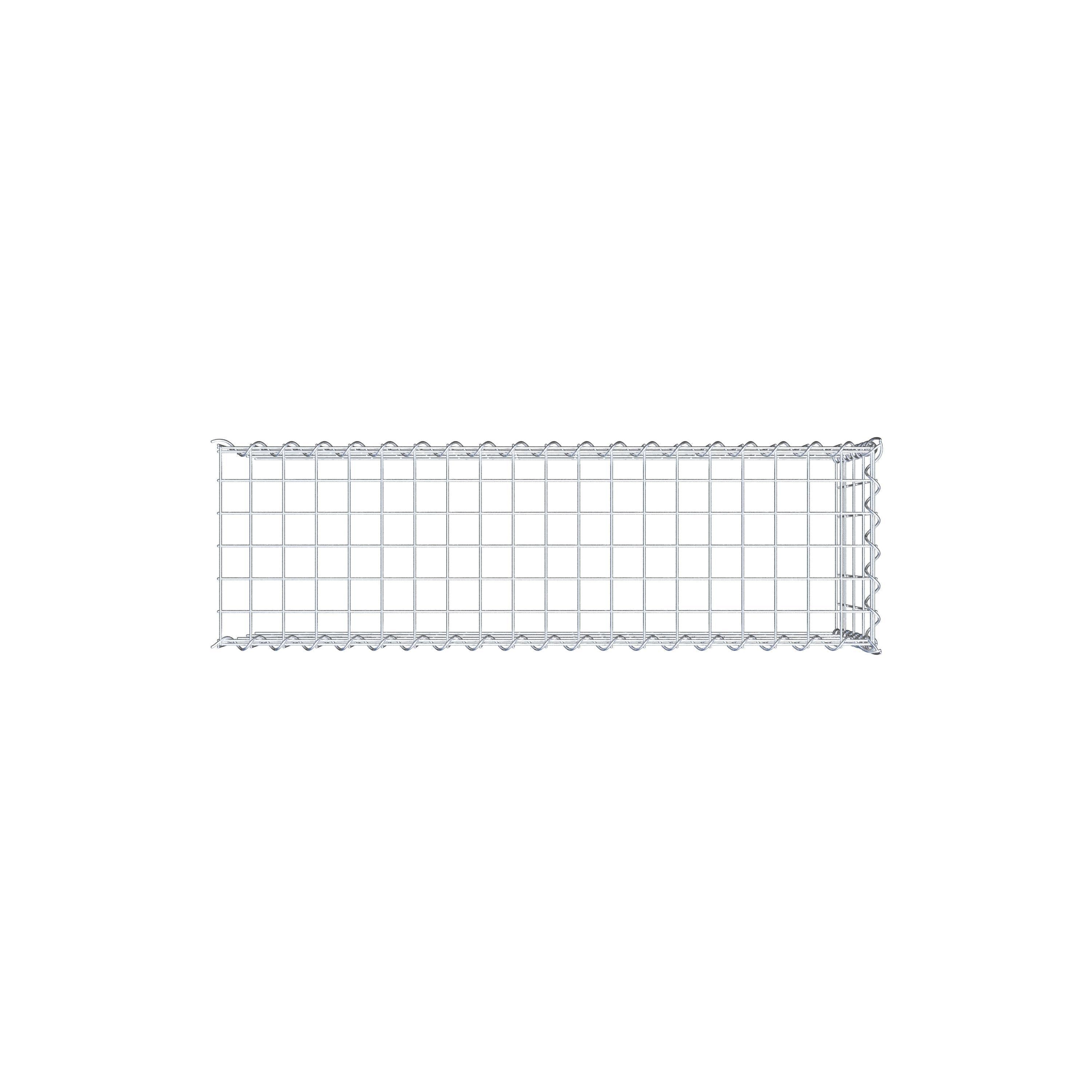 Gabion rapporté type 4 100 cm x 40 cm x 30 cm (L x H x P), mailles 5 cm x 10 cm, spirale