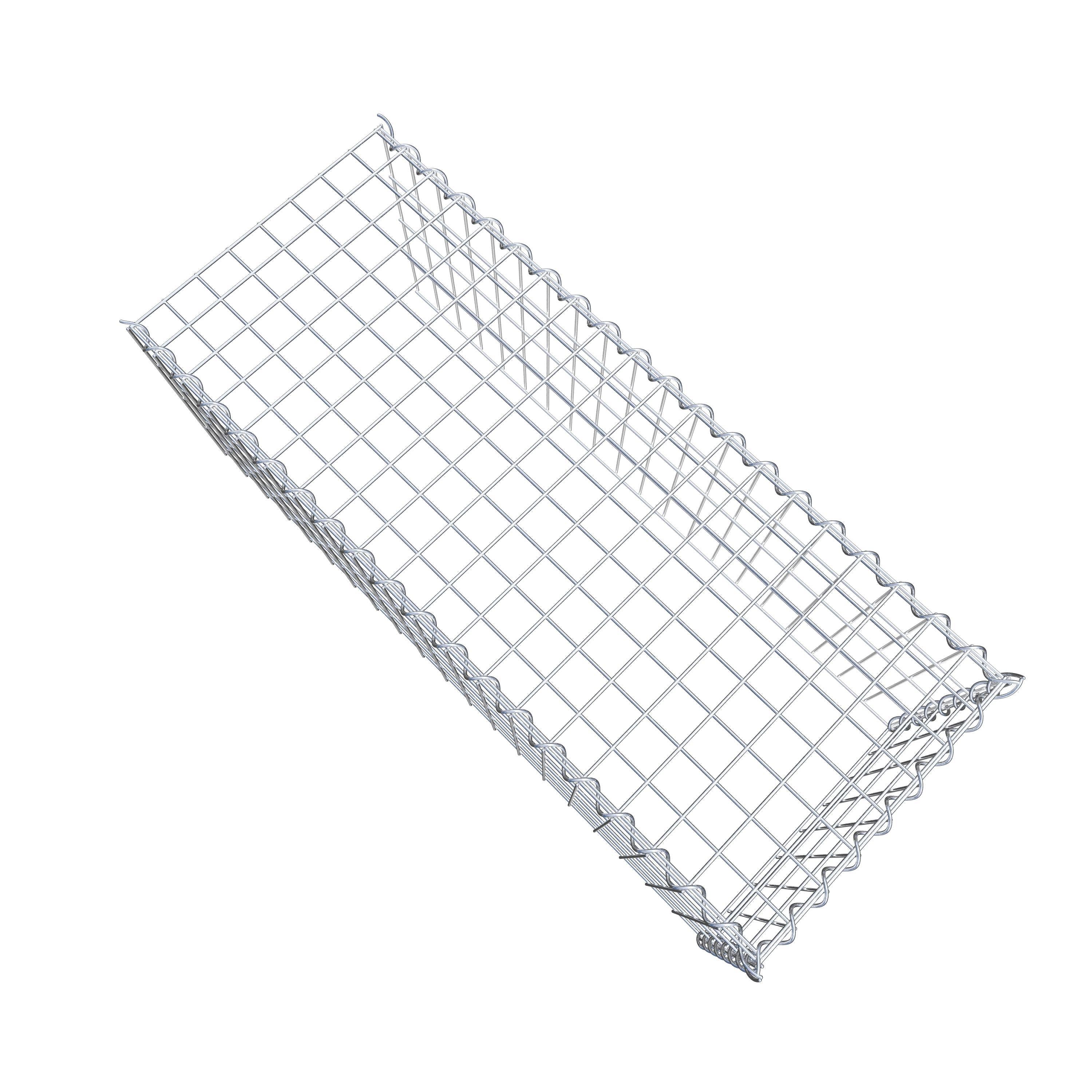 Gabion rapporté type 4 100 cm x 40 cm x 40 cm (L x H x P), mailles 5 cm x 10 cm, spirale