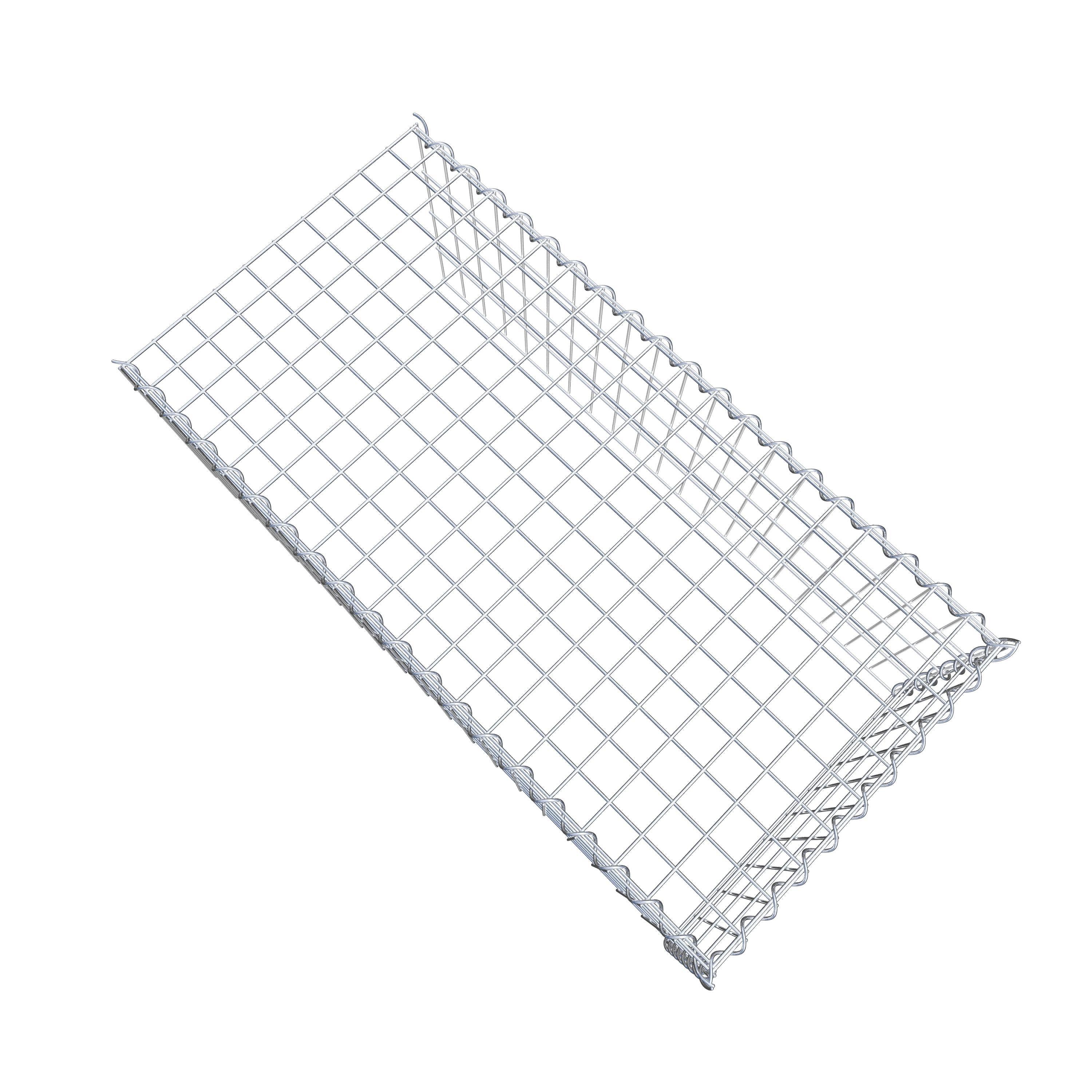 Extra gabion typ 4 100 cm x 40 cm x 50 cm (L x H x D), maskstorlek 5 cm x 10 cm, spiral