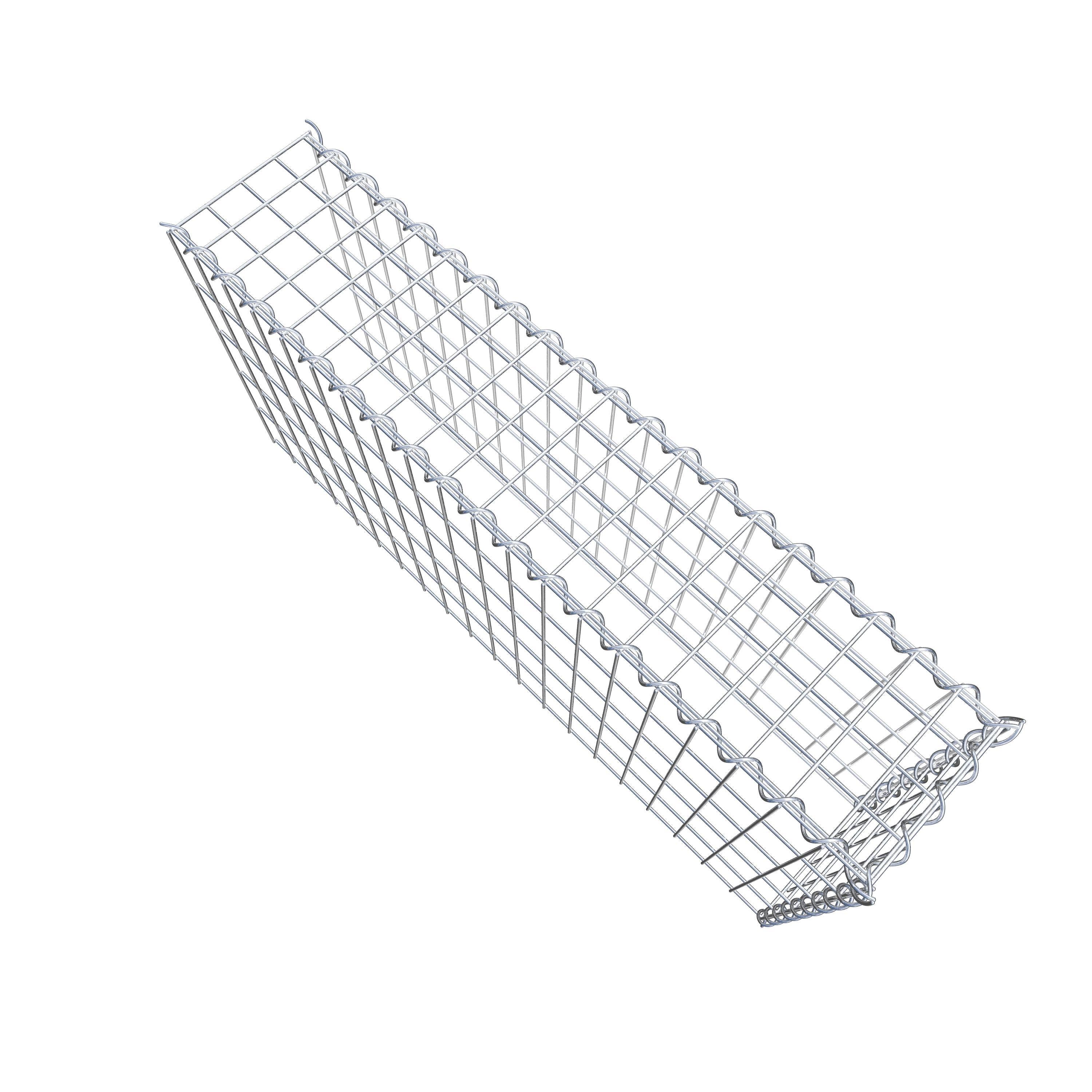 Extra gabion typ 4 100 cm x 50 cm x 20 cm (L x H x D), maskstorlek 5 cm x 10 cm, spiral