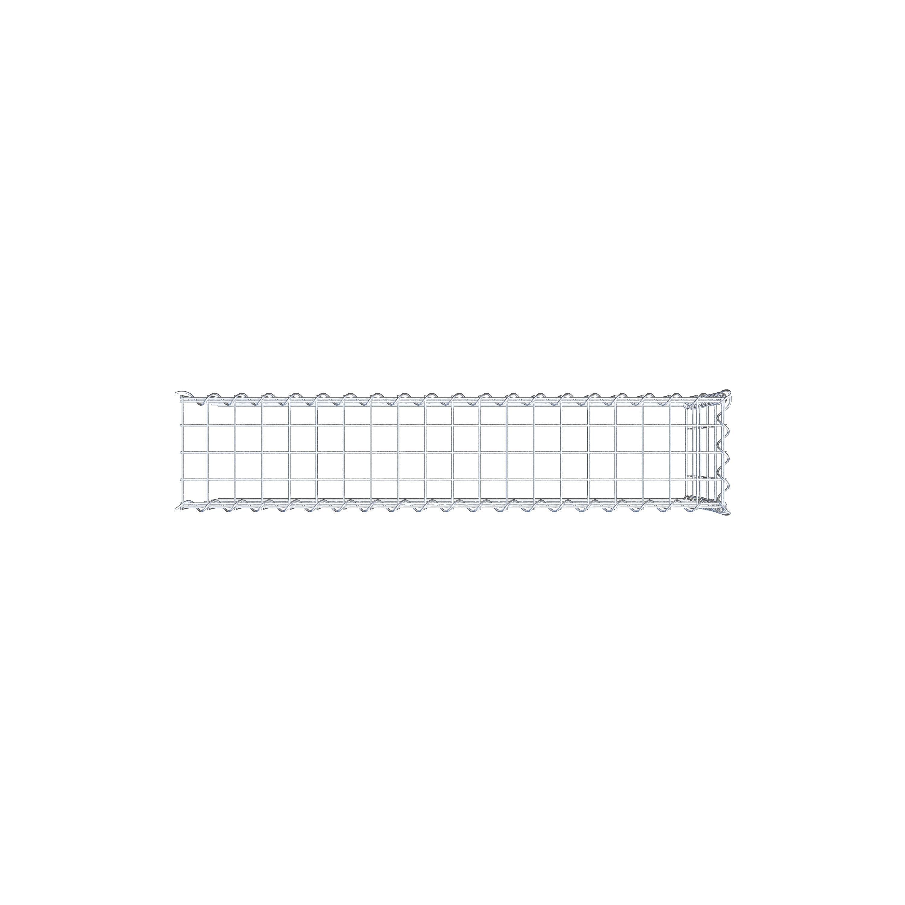 Gabion rapporté type 4 100 cm x 50 cm x 20 cm (L x H x P), mailles 5 cm x 10 cm, spirale