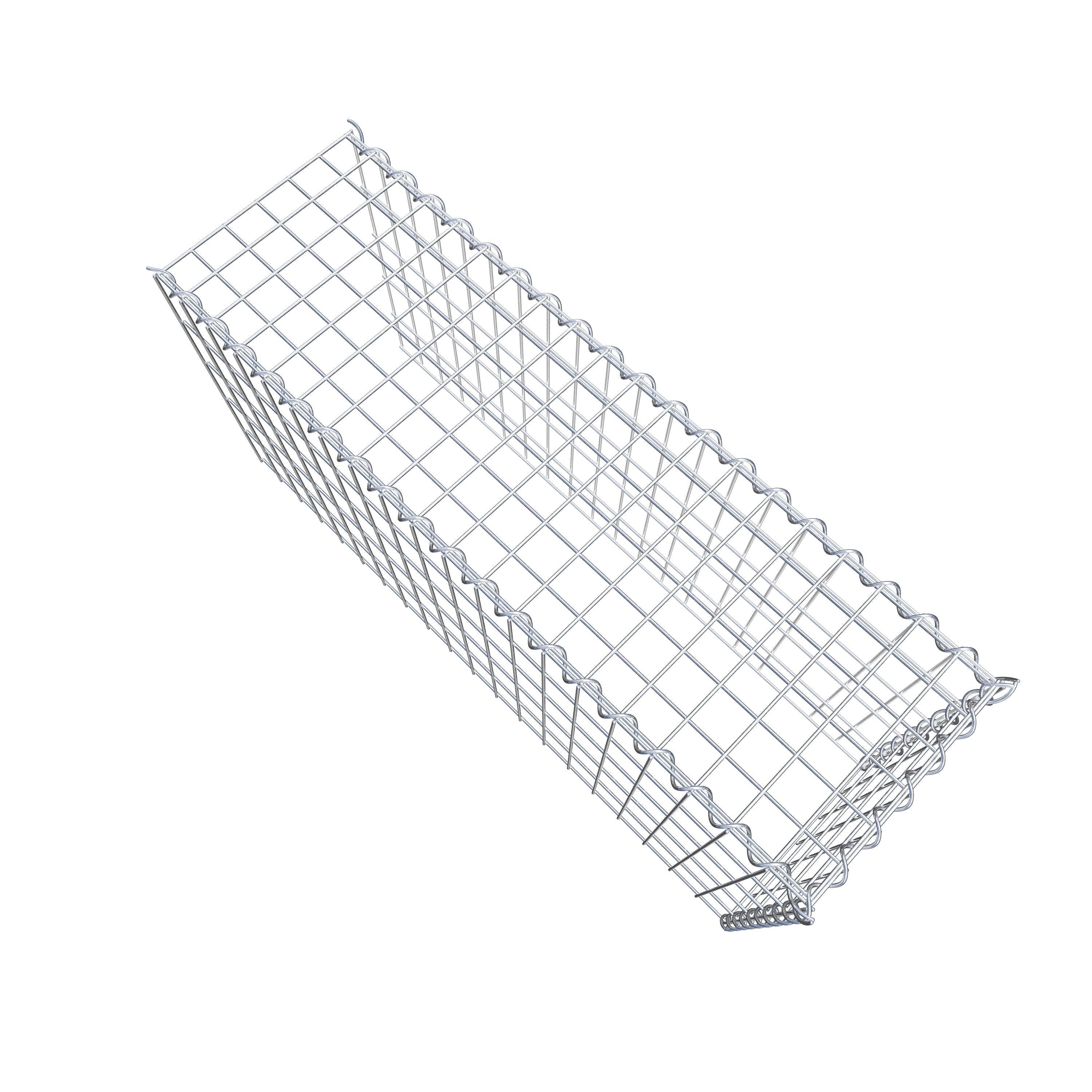 Påväxt gabion typ 4 100 cm x 50 cm x 30 cm (L x H x D), maskstorlek 5 cm x 10 cm, spiral