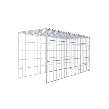 Gabbione aggiuntivo tipo 4 100 cm x 50 cm x 40 cm (L x H x P), dimensione maglia 5 cm x 10 cm, a spirale