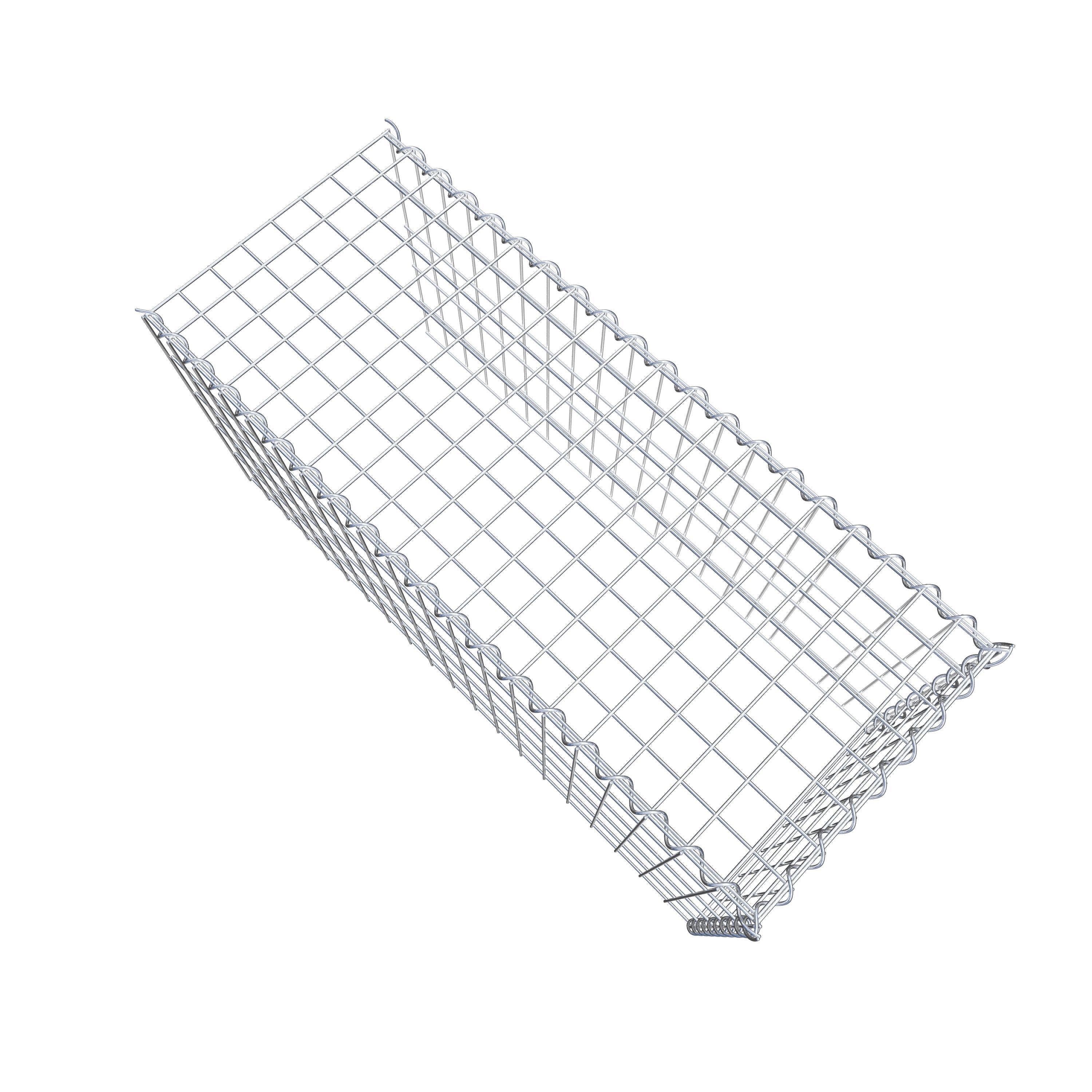 Extra gabion typ 4 100 cm x 50 cm x 40 cm (L x H x D), maskstorlek 5 cm x 10 cm, spiral