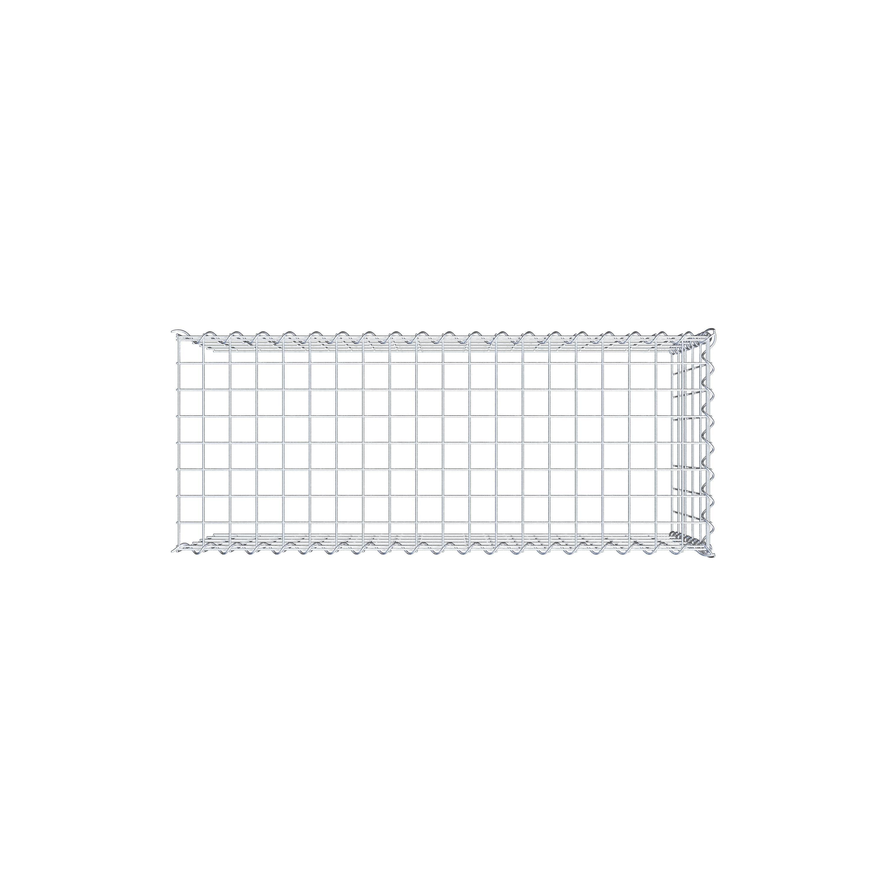 Gabion rapporté type 4 100 cm x 50 cm x 40 cm (L x H x P), mailles 5 cm x 10 cm, spirale