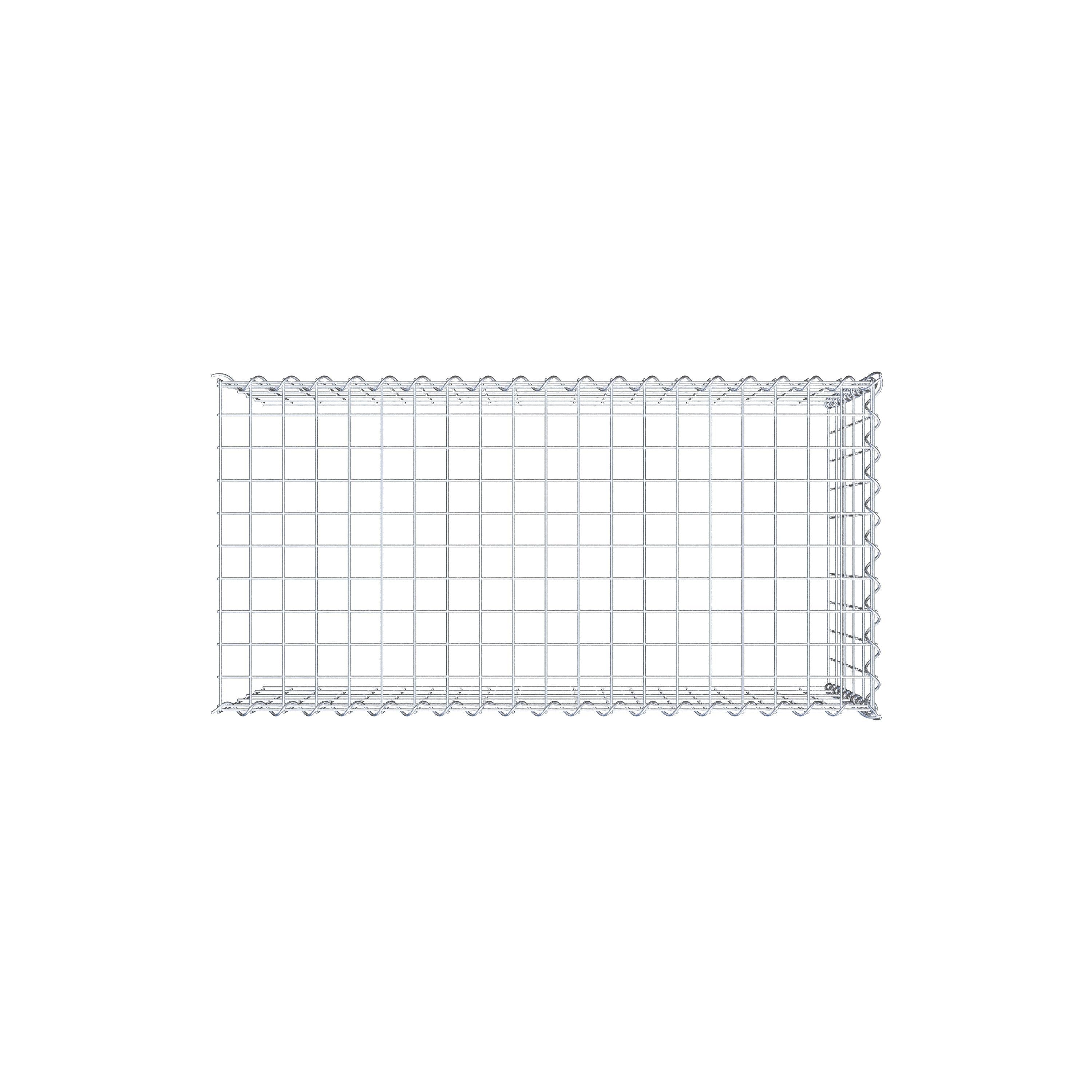 Extra gabion typ 4 100 cm x 50 cm x 50 cm (L x H x D), maskstorlek 5 cm x 10 cm, spiral