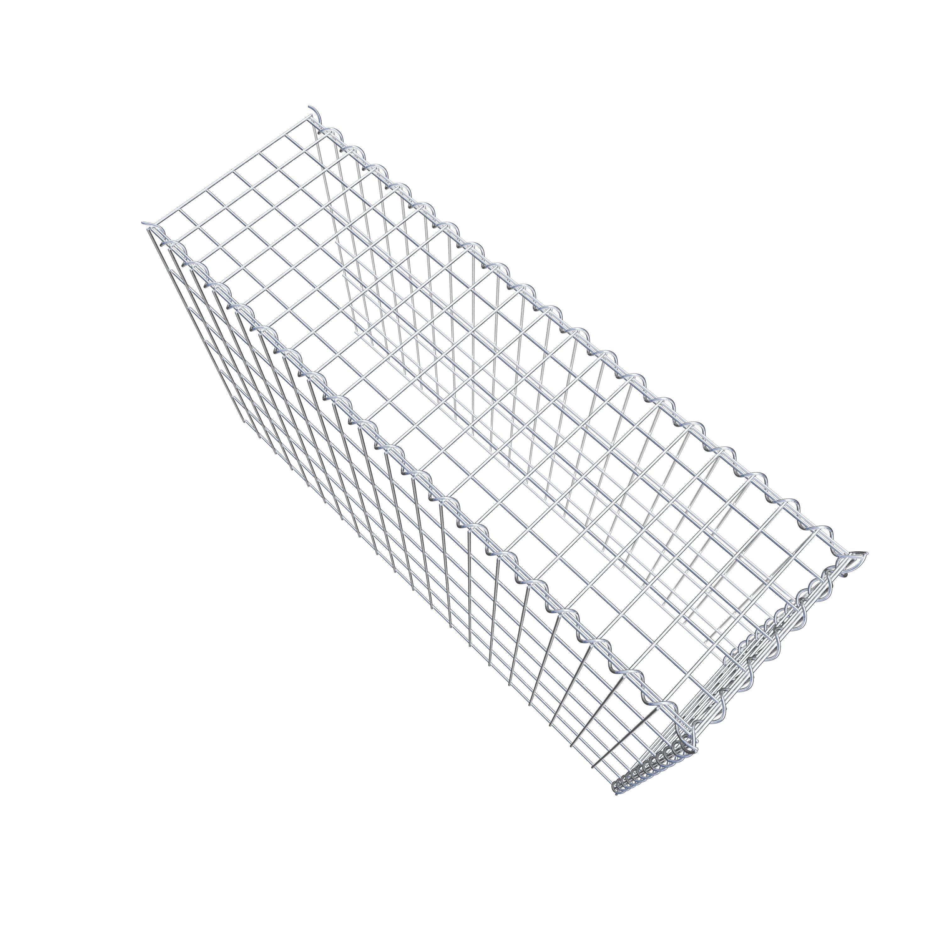 Påväxt gabion typ 4 100 cm x 60 cm x 30 cm (L x H x D), maskstorlek 5 cm x 10 cm, spiral