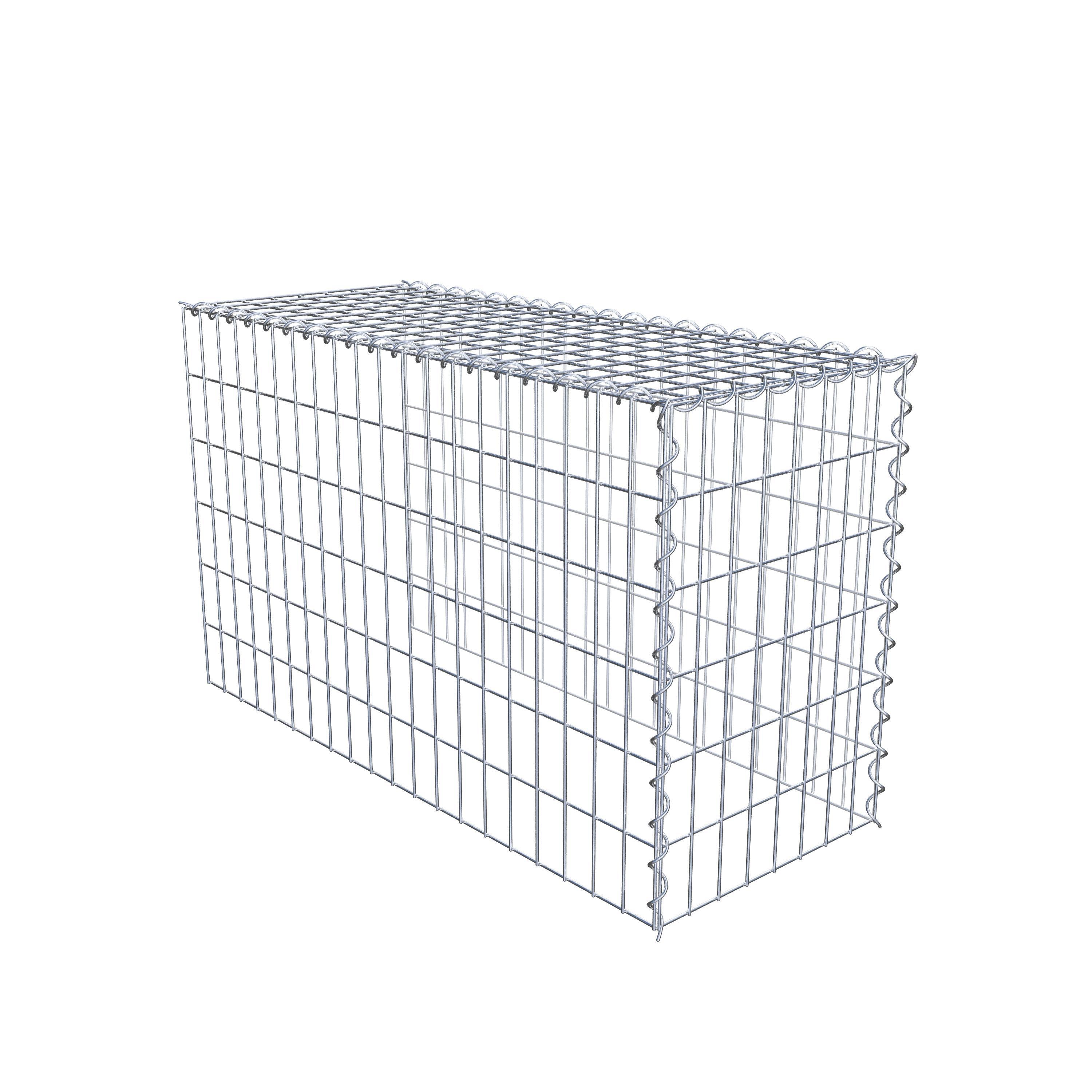 Extra gabion typ 4 100 cm x 60 cm x 40 cm (L x H x D), maskstorlek 5 cm x 10 cm, spiral