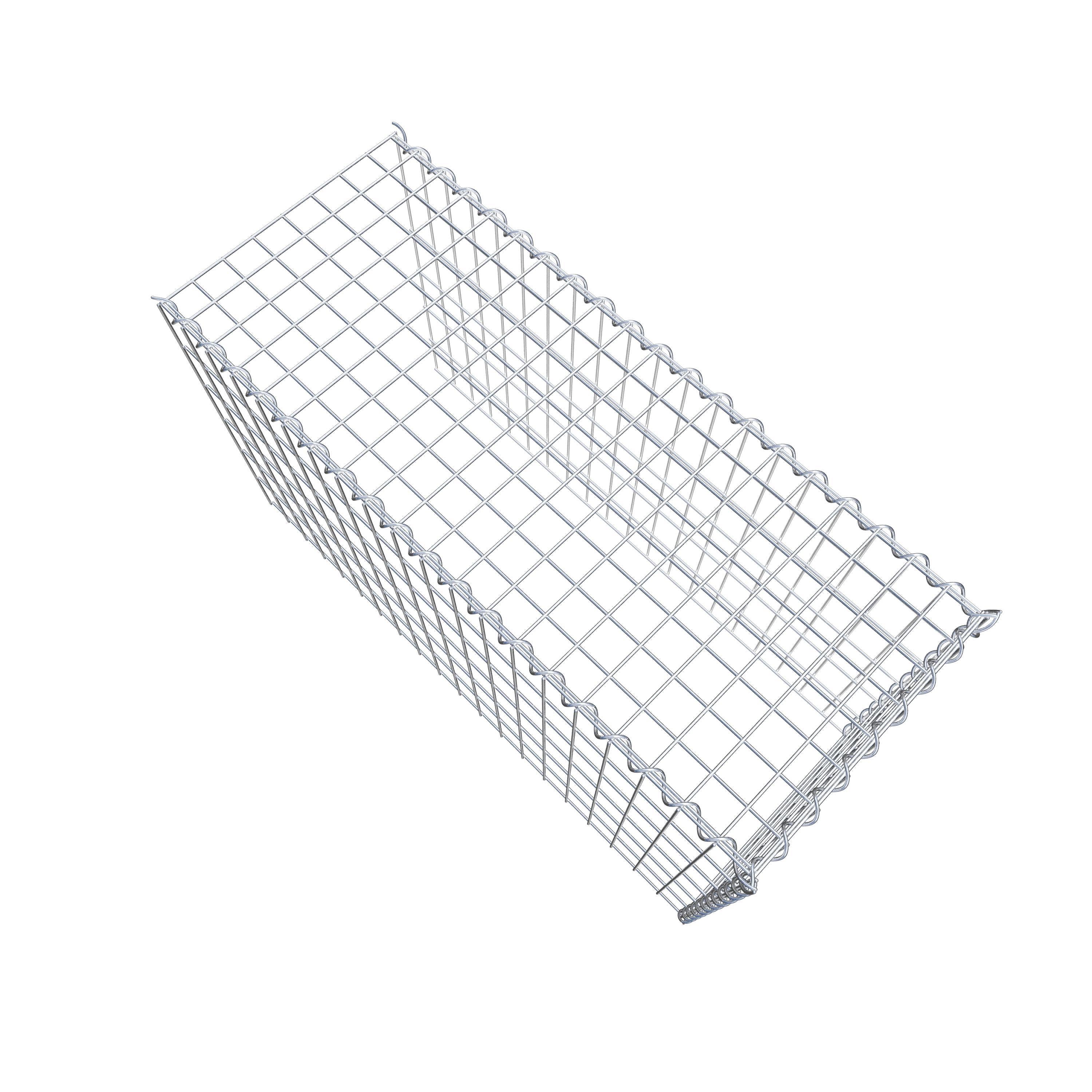 Extra gabion typ 4 100 cm x 60 cm x 40 cm (L x H x D), maskstorlek 5 cm x 10 cm, spiral