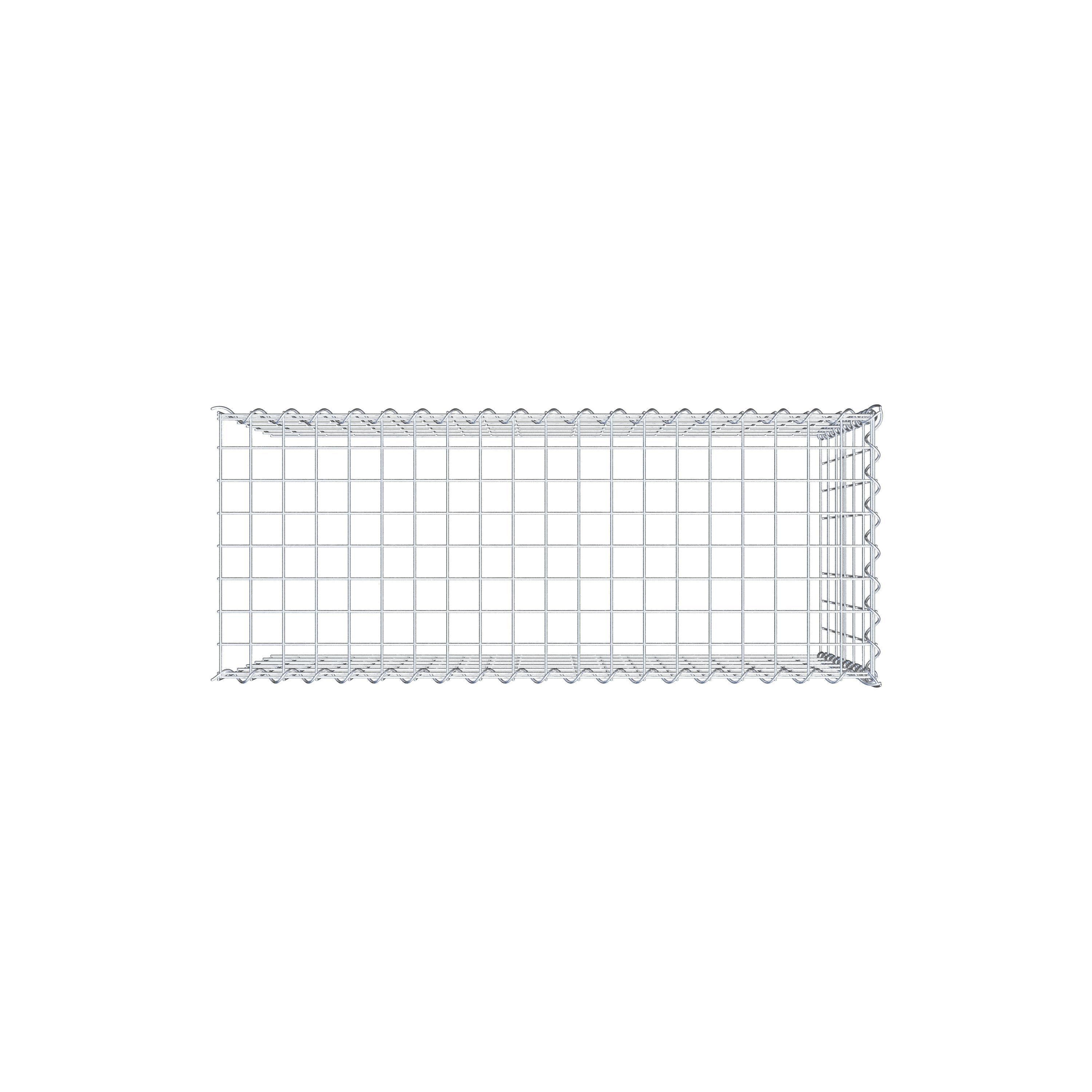 Extra gabion typ 4 100 cm x 60 cm x 40 cm (L x H x D), maskstorlek 5 cm x 10 cm, spiral